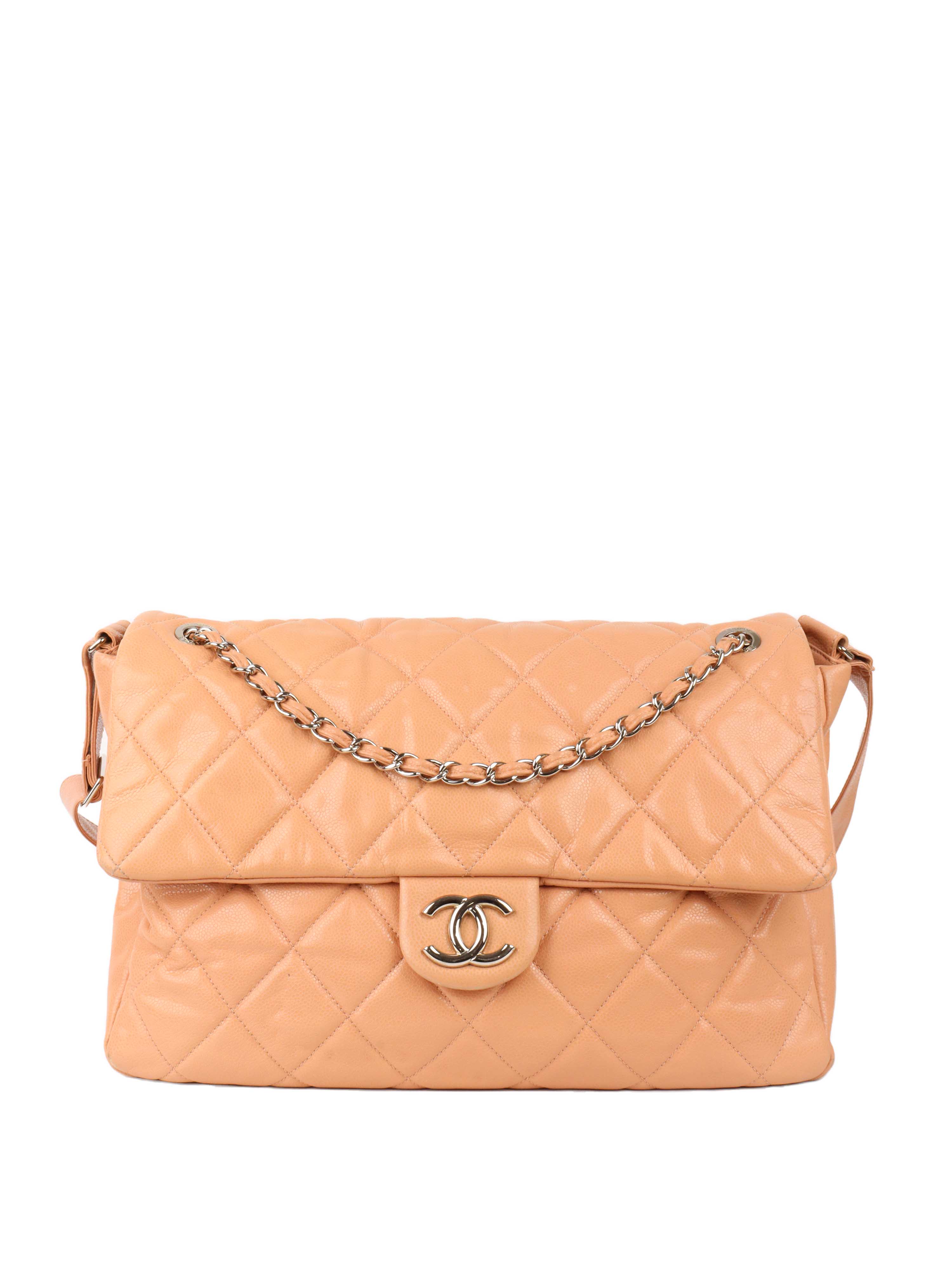 Chanel Patent Salmon Leather Shoulder Bag for Women - Luxury Designer Handbag for Evening Parties, Date Nights & Special Occasions