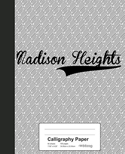 Premium Calligraphy Paper Notebook - Weezag Madison Heights Journal for Hand Lettering, Brush Pen Art & Calligraphy Practice - Ideal for Artists, Beginners & Stationery Lovers