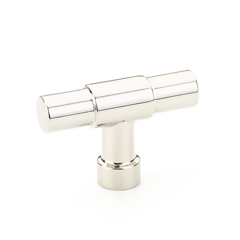 Polished Nickel Cabinet Knobs and Drawer Pulls - Modern Industrial Style Hardware for Kitchen, Bathroom & Furniture (Set of 10) - Durable & Stylish Upgrade for Home Decor