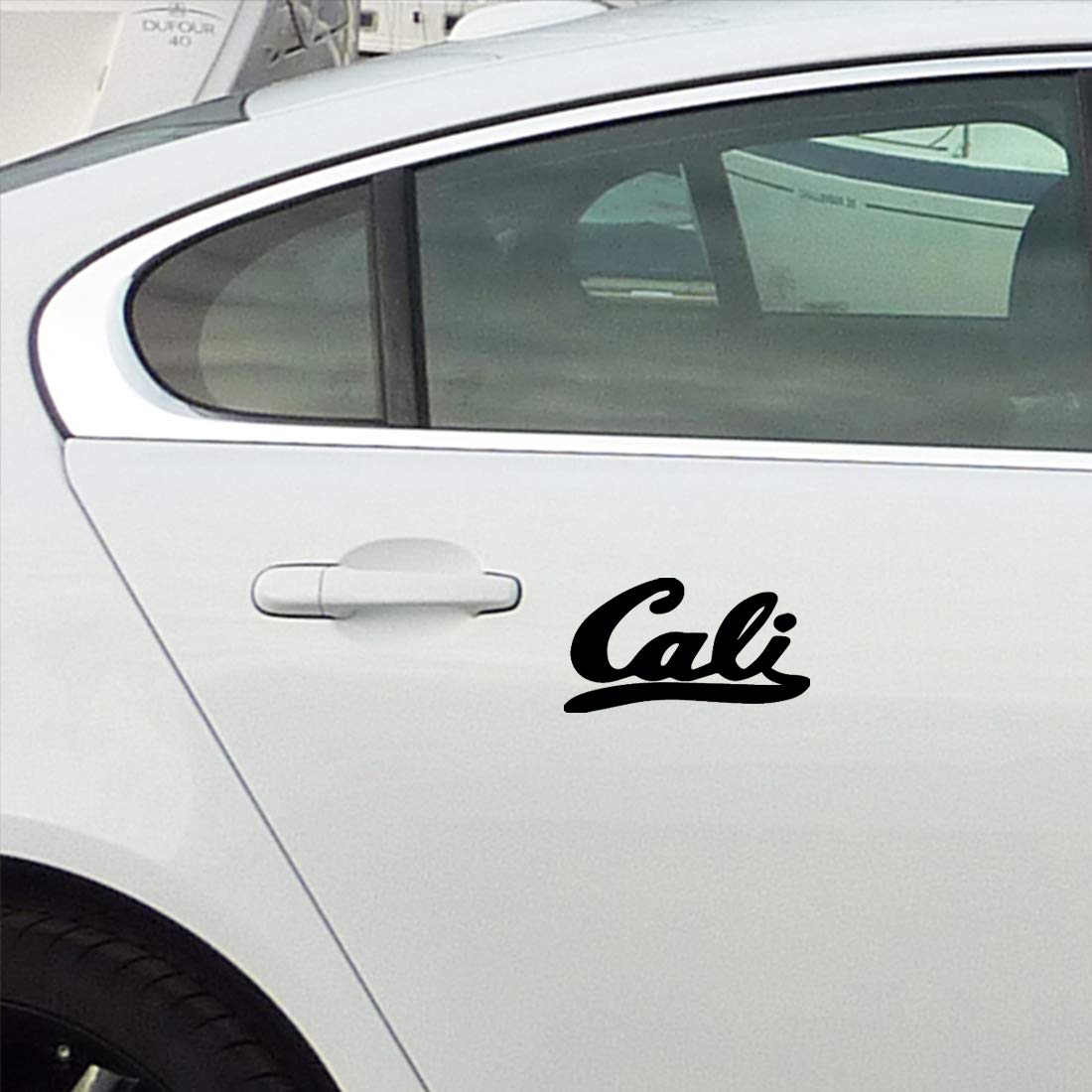 Premium Waterproof Vinyl Decal Stickers (Set of 2) - California Republic Black Design for Laptop, Phone, Helmet, Car Window, Bumper, Mug, Cup, Door & Wall Decoration - Perfect for Personalizing Your Devices and Home Decor