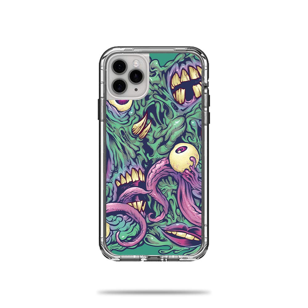MightySkins Vinyl Decal Wrap Cover for Lifeproof Next Case iPhone 11 Pro Max - Eyes and Teeth Design | Protective Durable Skin with Easy Application & Removal | Made in USA | Perfect for Daily Use, Travel & Personalization
