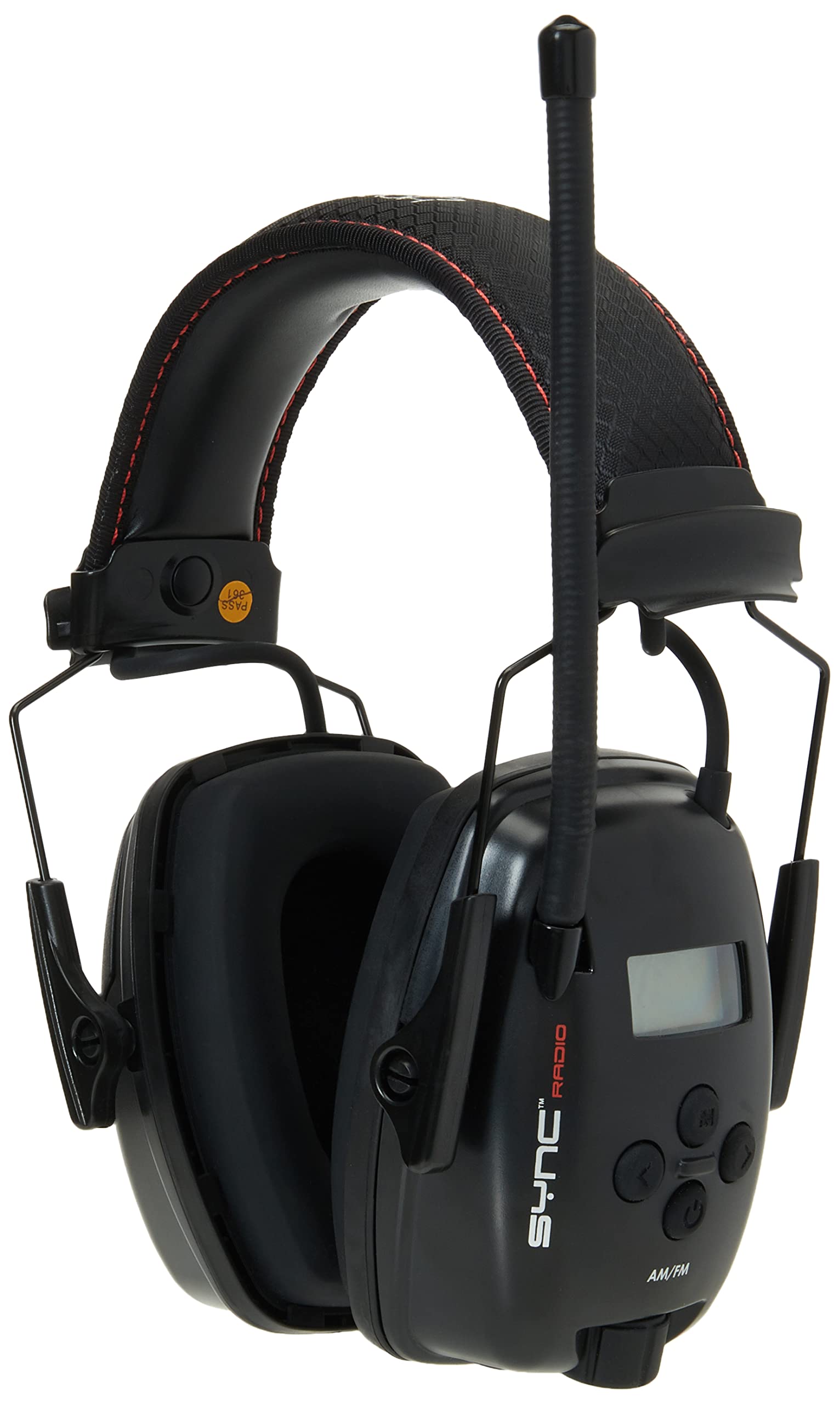Howard Leight by Honeywell Sync Digital AM/FM Radio Earmuff (1030331) - Noise Reduction Hearing Protection with Built-in Radio, Black - Ideal for Shooting Ranges, Construction Sites & Outdoor Work