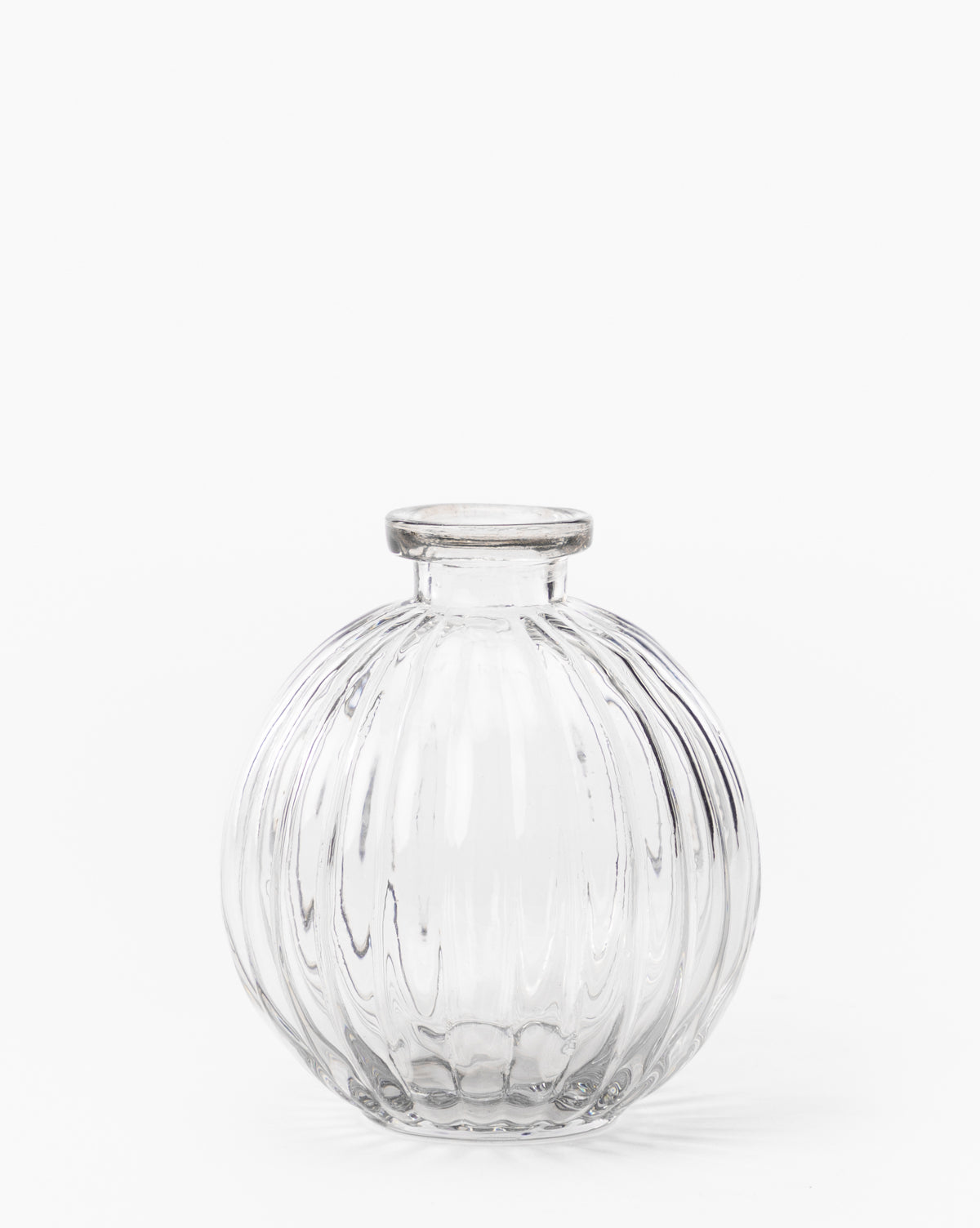 Verlice Clear Glass Round Vase - 10