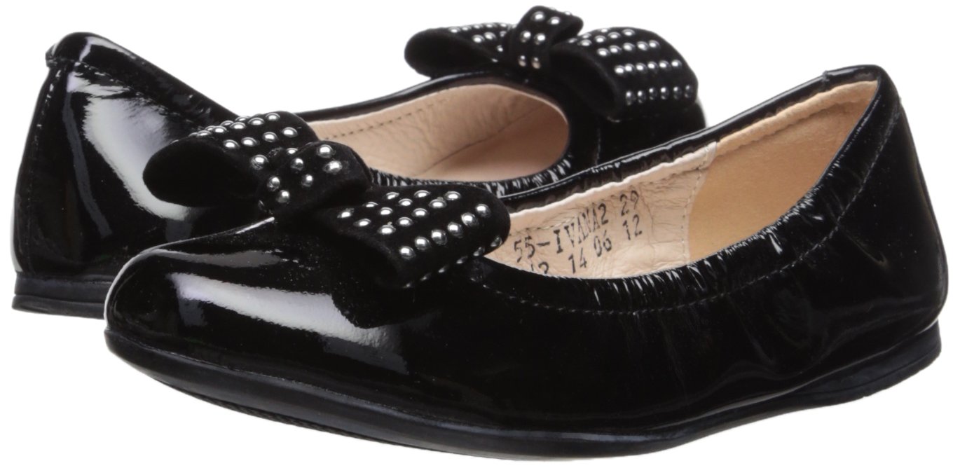Girl's Ivana Ballet Flat Shoes - Black | Comfortable & Stylish for Dance, School & Casual Wear