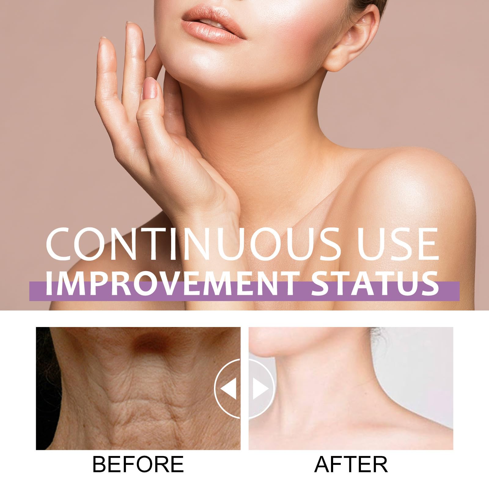 Retinol Collagen & Hyaluronic Acid Neck Firming Cream - Anti Wrinkle Tightening Cream for Women | Lifts & Tightens Loose Skin | Perfect for Night Routine & Daily Anti-Aging Care