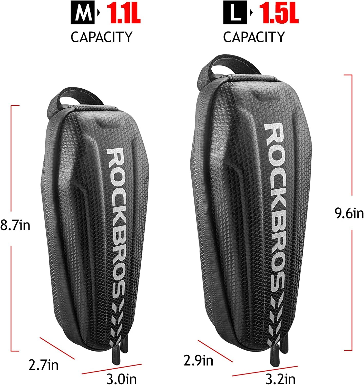ROCKBROS EVA Waterproof Top Tube Bike Bag - 6.2