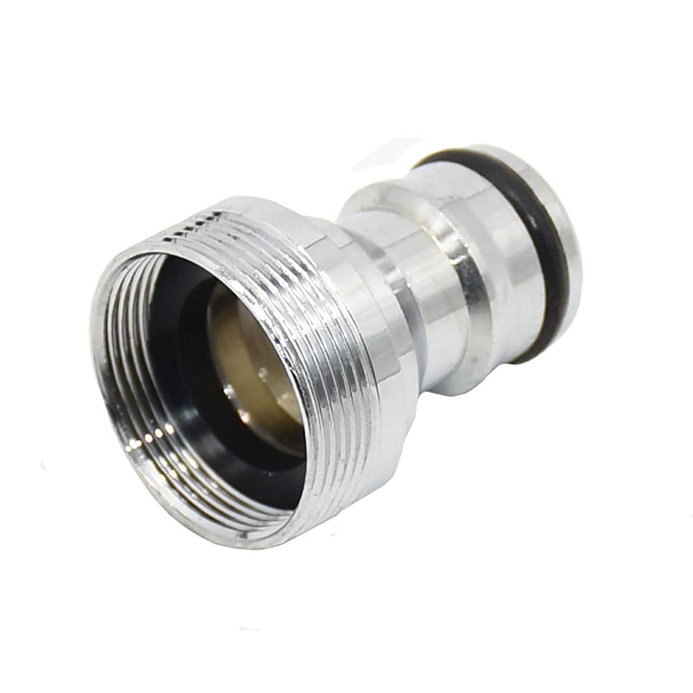 2-Piece Brass Hose Connector Adapter, Male Threaded Metal Water Hose Fitting for Kitchen, Bathroom, Bar & Sink Faucet - Perfect for Outdoor Gardening, RV Plumbing & Home Water Supply Systems