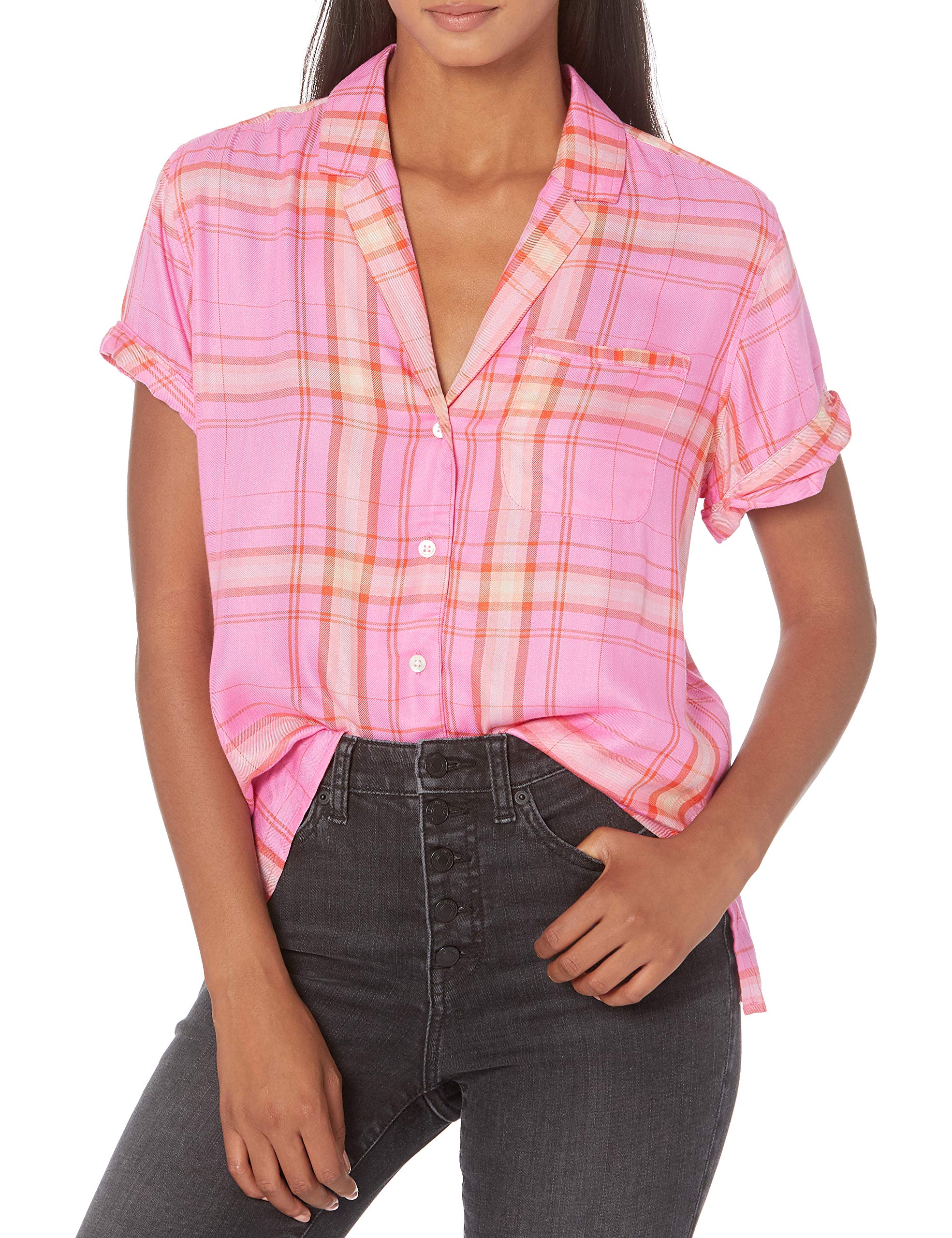 PAIGE Women's Colwyn Shirt - Stylish Casual Button Down Blouse for Work & Everyday Wear | Comfortable & Trendy Office & Weekend Outfit