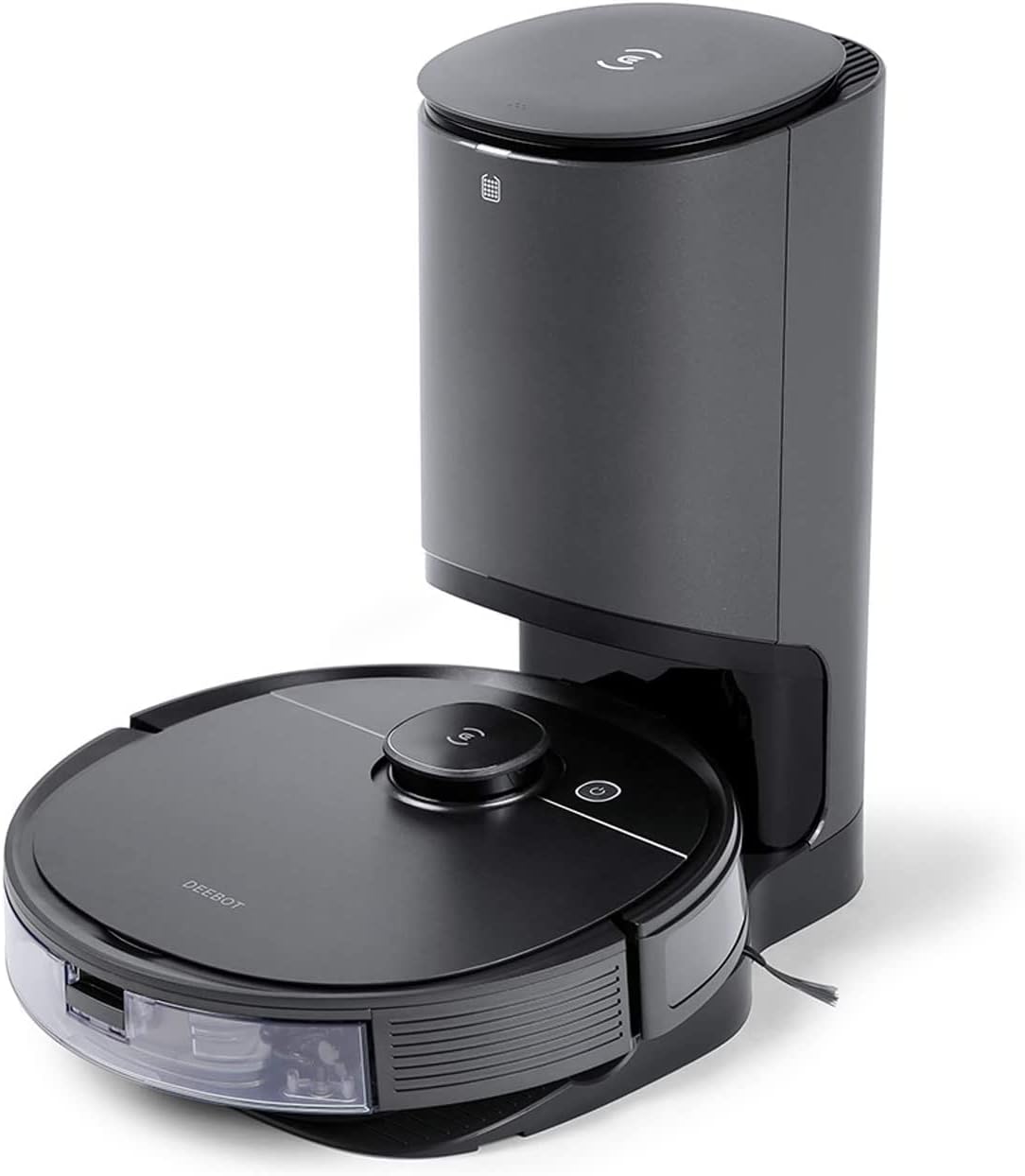 ECOVACS DEEBOT T8+ Robot Vacuum and Mop Combo with Laser Mapping, 3D Obstacle Detection - Smart Self-Charging Robotic Cleaner for Hardwood Floors & Carpets | Perfect for Pet Hair, Large Homes & Daily Cleaning