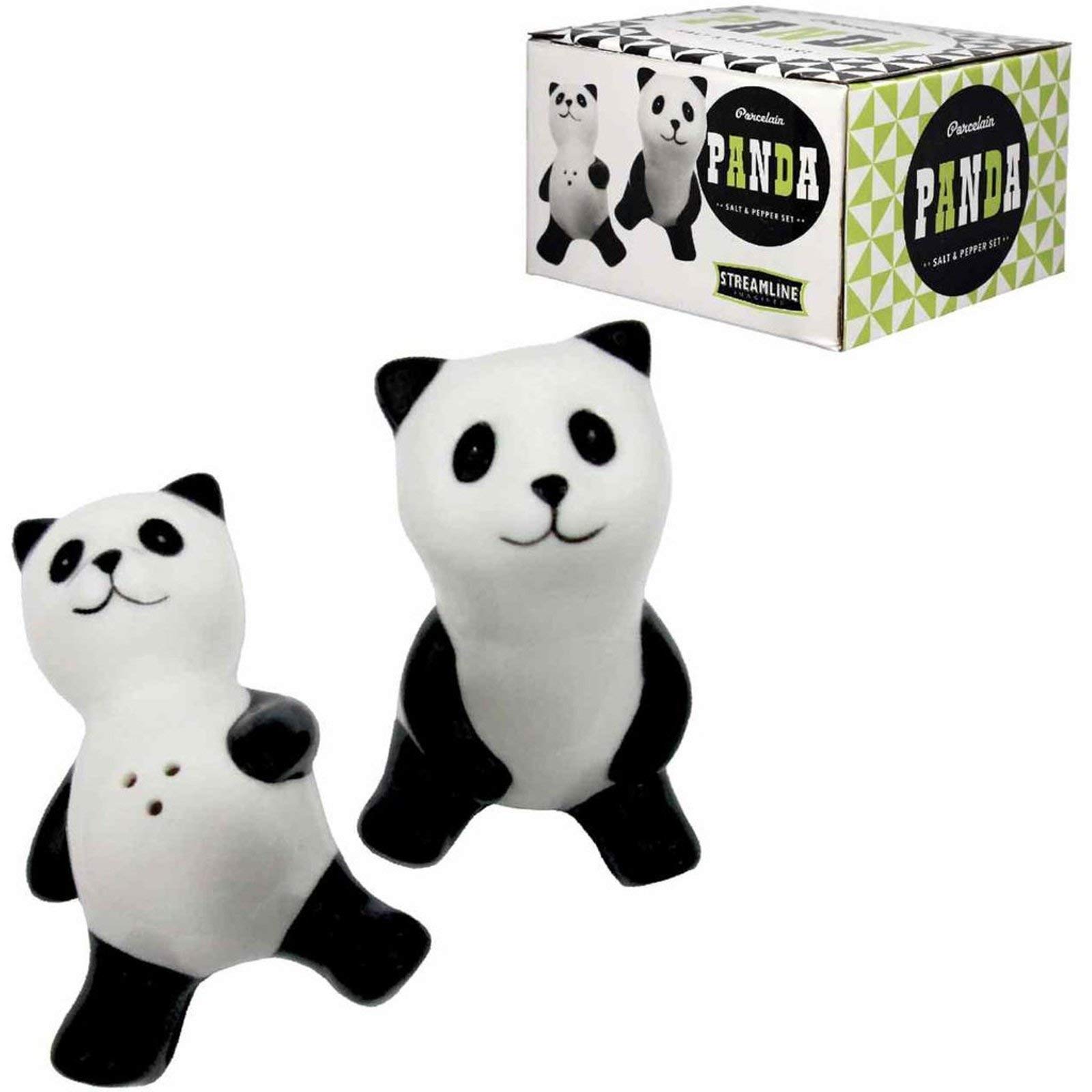 Panda Salt and Pepper Shakers Set - Cute Animal-Themed Kitchen Accessories for Home & Restaurant Use | Perfect for Asian Cuisine, Dinner Parties, and Gift Giving