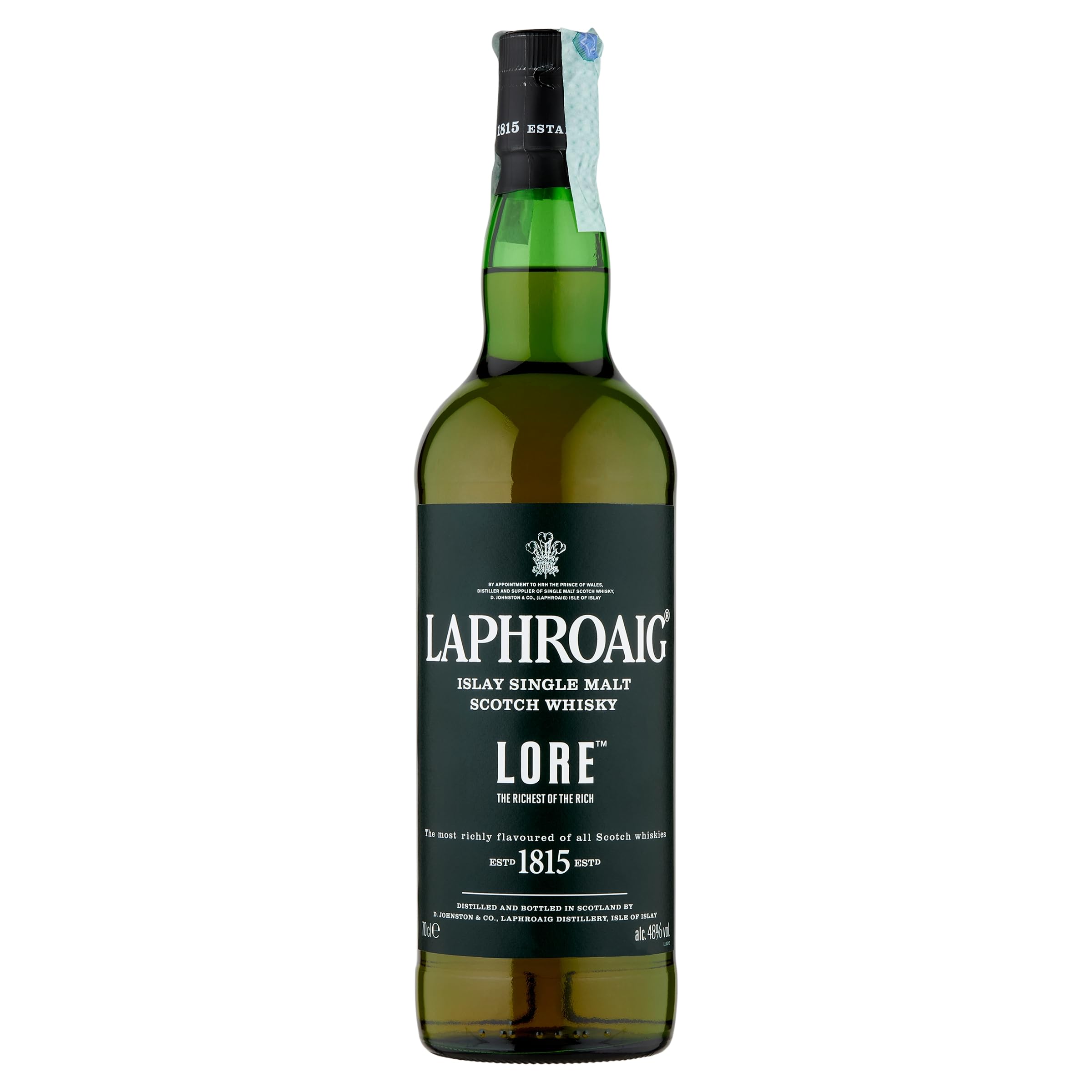 Laphroaig Lore Islay Single Malt Scotch Whisky 70cl - Premium Aged Whiskey for Gifting, Collecting & Special Occasions | Rich Peaty Flavor Perfect for Whiskey Enthusiasts
