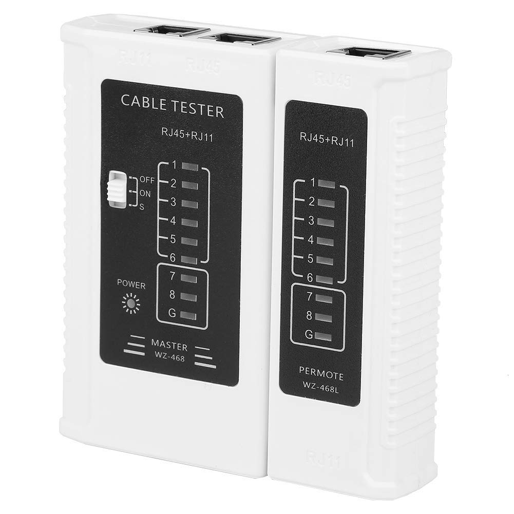 Walfront 2-in-1 Multifunctional Network Cable Tester for RJ45 RJ11 - Ethernet LAN & Phone Line Wire Tester - Perfect for IT Technicians, Network Installations & Home Office Setup