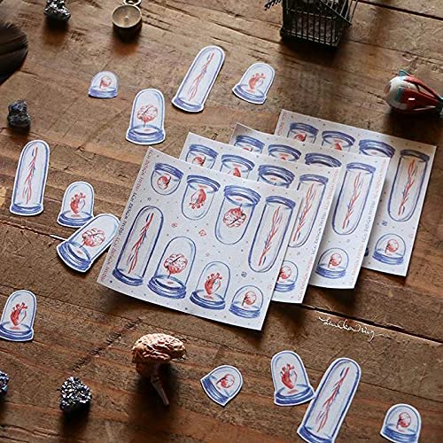 alinacutle Self-Adhesive Mask Paper, Washi Tape, DIY Sticker Tape Sheets - 10/PK A4 Size (8.3x11.5 Inch) for Scrapbooking, Card Making, Journaling, Bullet Journals, Home Decor & Office Organization