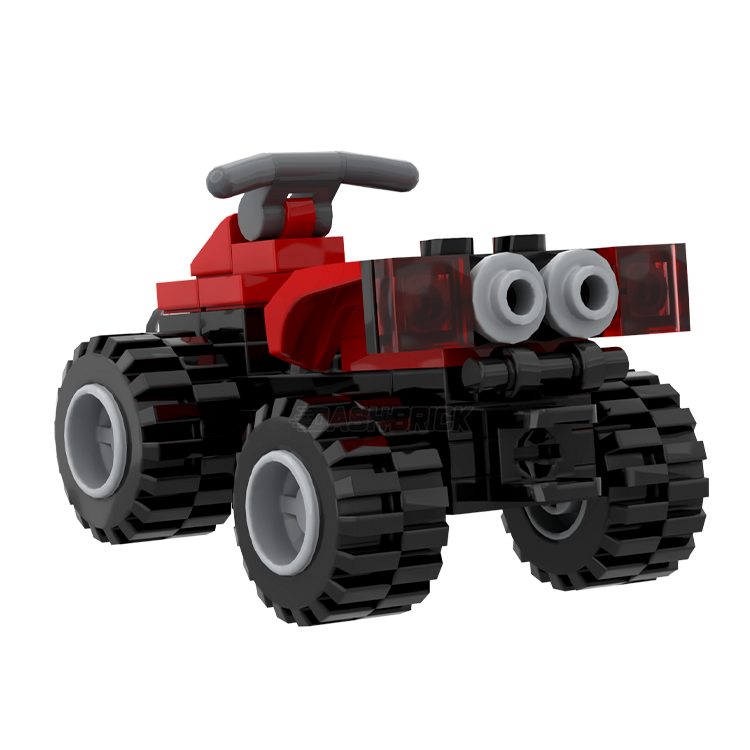 LEGO Adventure ATV 4 Wheeler Quad Toy for Kids - Red MiniMOC Building Set - Perfect for Creative Play & STEM Learning