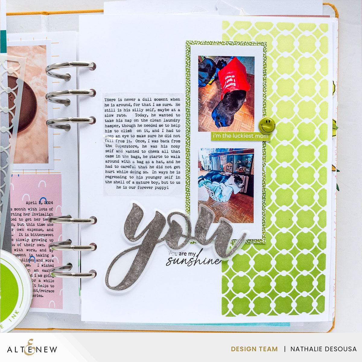 Linked Spots & Dots Stencil for Scrapbooking, DIY Crafts, and Wall Art - Perfect for Creative Projects and Home Decor
