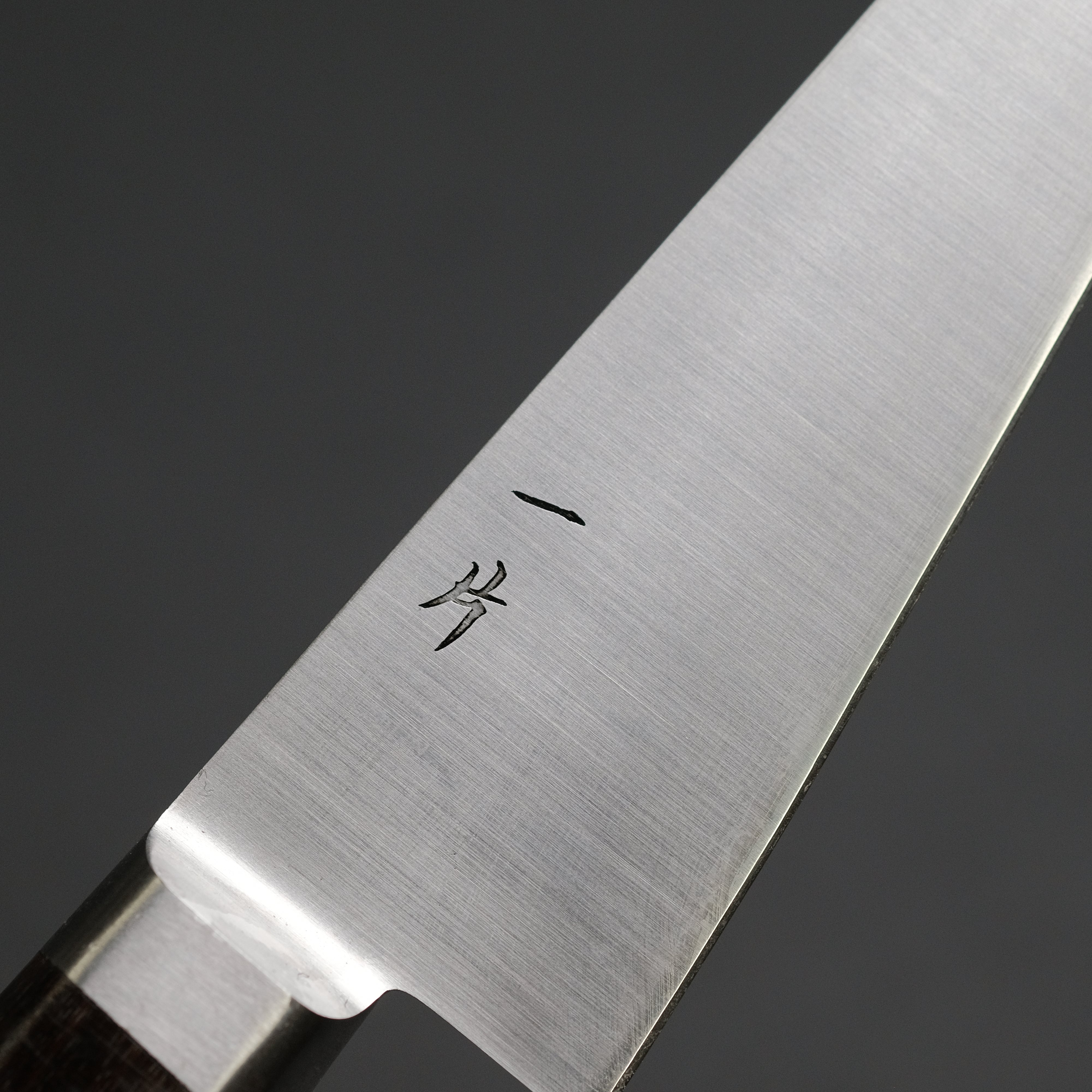 Hitohira Vintage SK Honesuki Kaku Japanese Boning Knife with Ebony Handle - Perfect for Poultry Butchery, Meat Trimming & Professional Kitchen Use