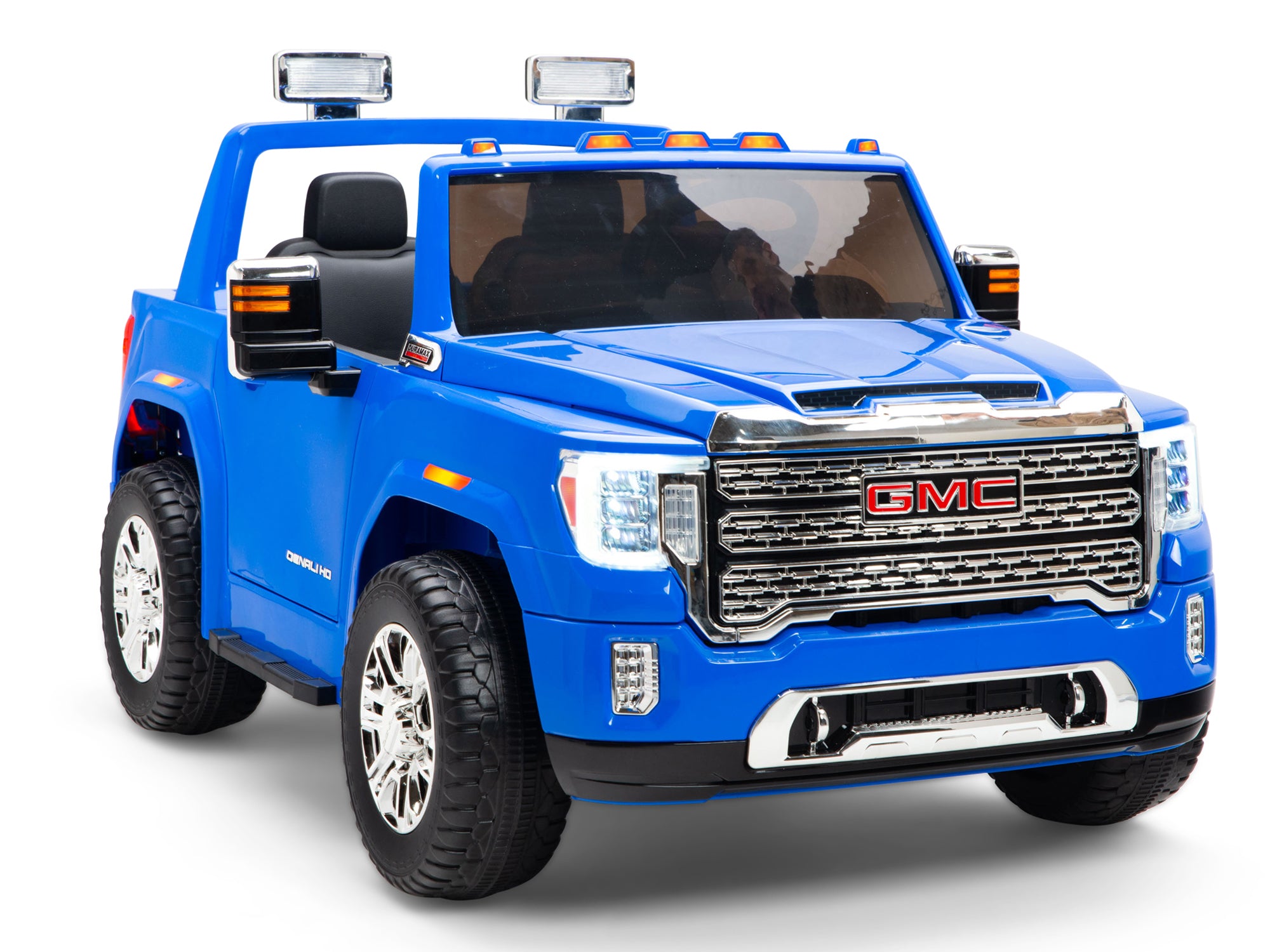 12V GMC Sierra Denali Kids Electric Ride-On Truck with Parent Remote Control - Blue Battery-Powered Toy Car for Boys & Girls - Perfect for Outdoor Play, Birthday Gifts & Backyard Adventures