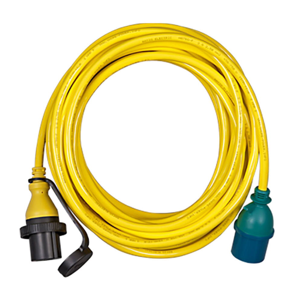 32A 25m Shore Power Cable - Heavy Duty Marine Grade Boat Power Cord for Dockside & RV Hookup - Waterproof & UV Resistant for Safe Outdoor Use