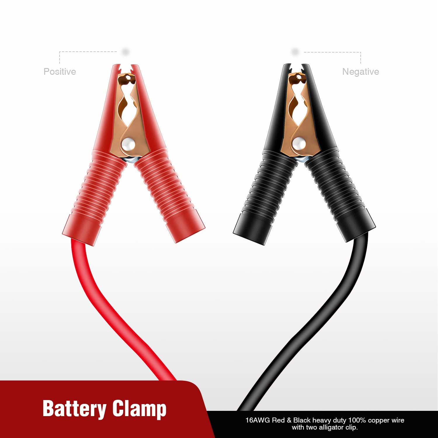 Nilight 16 AWG 4.9FT Car Battery Extension Cable with Cigarette Lighter Adapter - 15A Fuse, Clip-On Plug & Socket - Perfect for Charging Devices, Powering Car Accessories & Emergency Jump Starts in Vehicles, Trucks & RVs