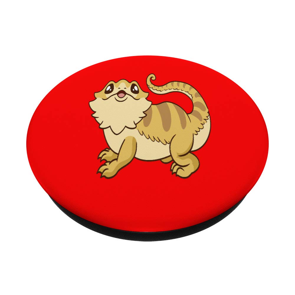 Red Bearded Dragon PopSockets Swappable PopGrip - Phone Grip Stand for iPhone & Android - Perfect for Gaming, Selfies & Daily Use