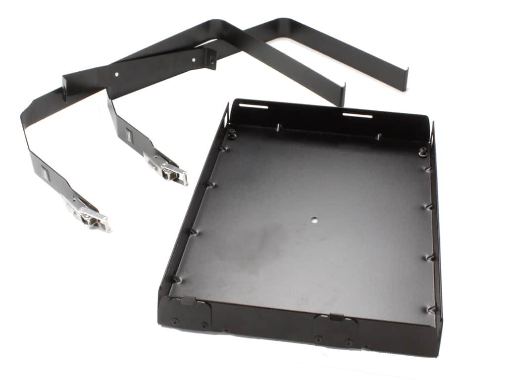 Heavy Duty Double Jerry Can Holder for Trucks & SUVs - Secure Gas & Water Storage for Off-Road Adventures & Emergency Preparedness
