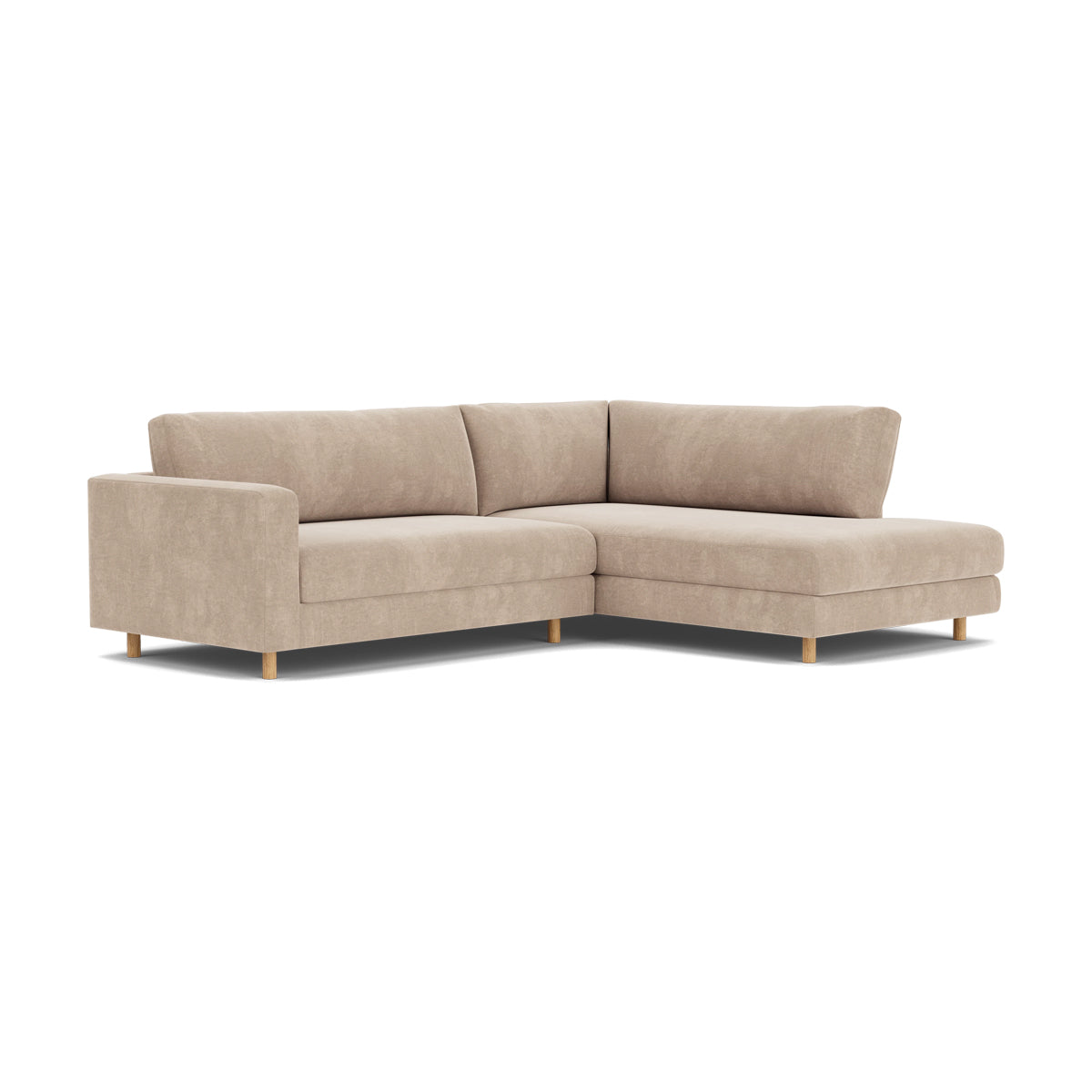 Douglas Fabric Right Corner Sofa - Modern L-Shaped Sectional Couch for Living Room, Small Spaces & Apartments | Comfortable Upholstered Furniture for Family Gatherings & Movie Nights