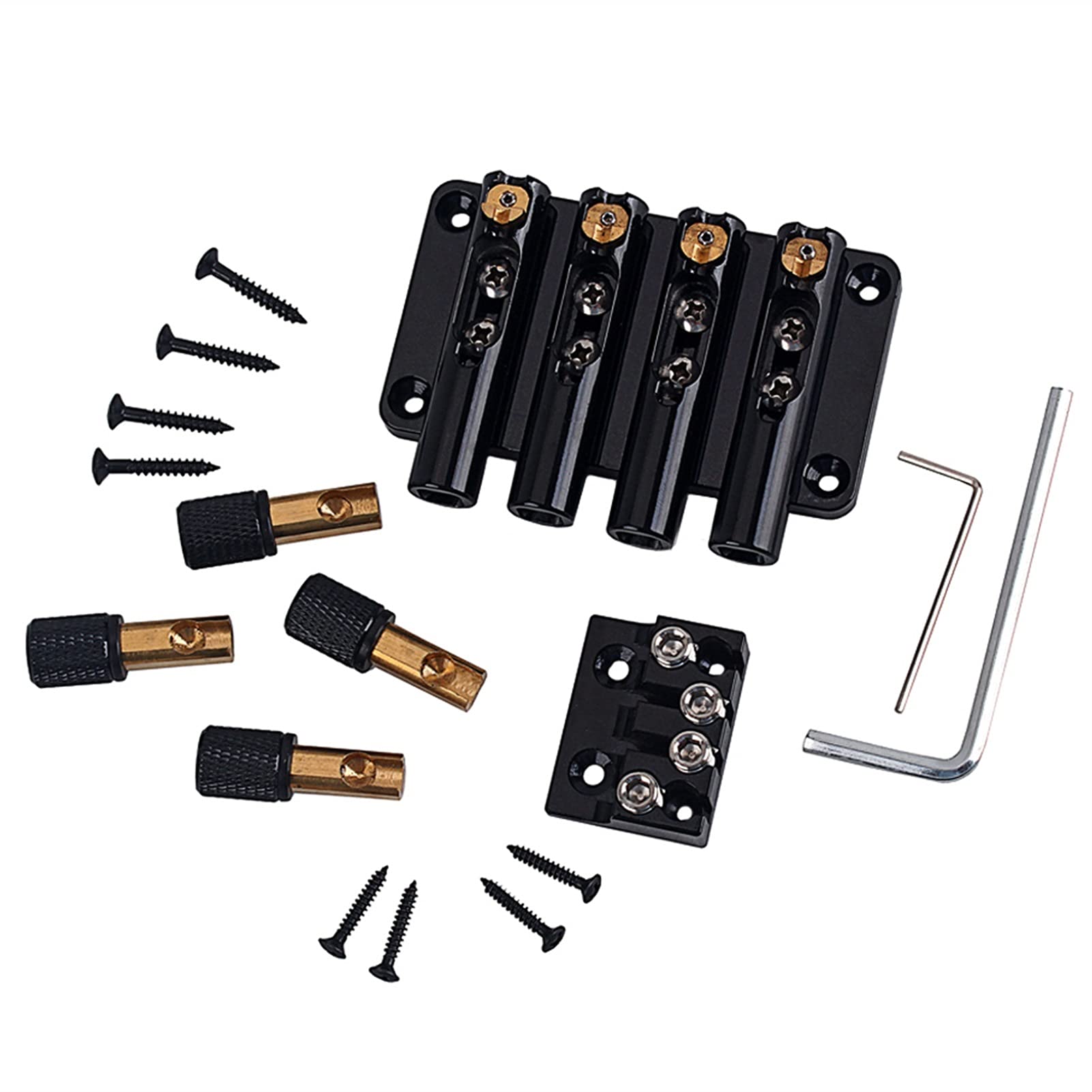 4-String Headless Bass Guitar Bridge - Electric Guitar Replacement Part for Smooth Playability | Perfect for DIY Guitar Upgrades & Professional Bass Players