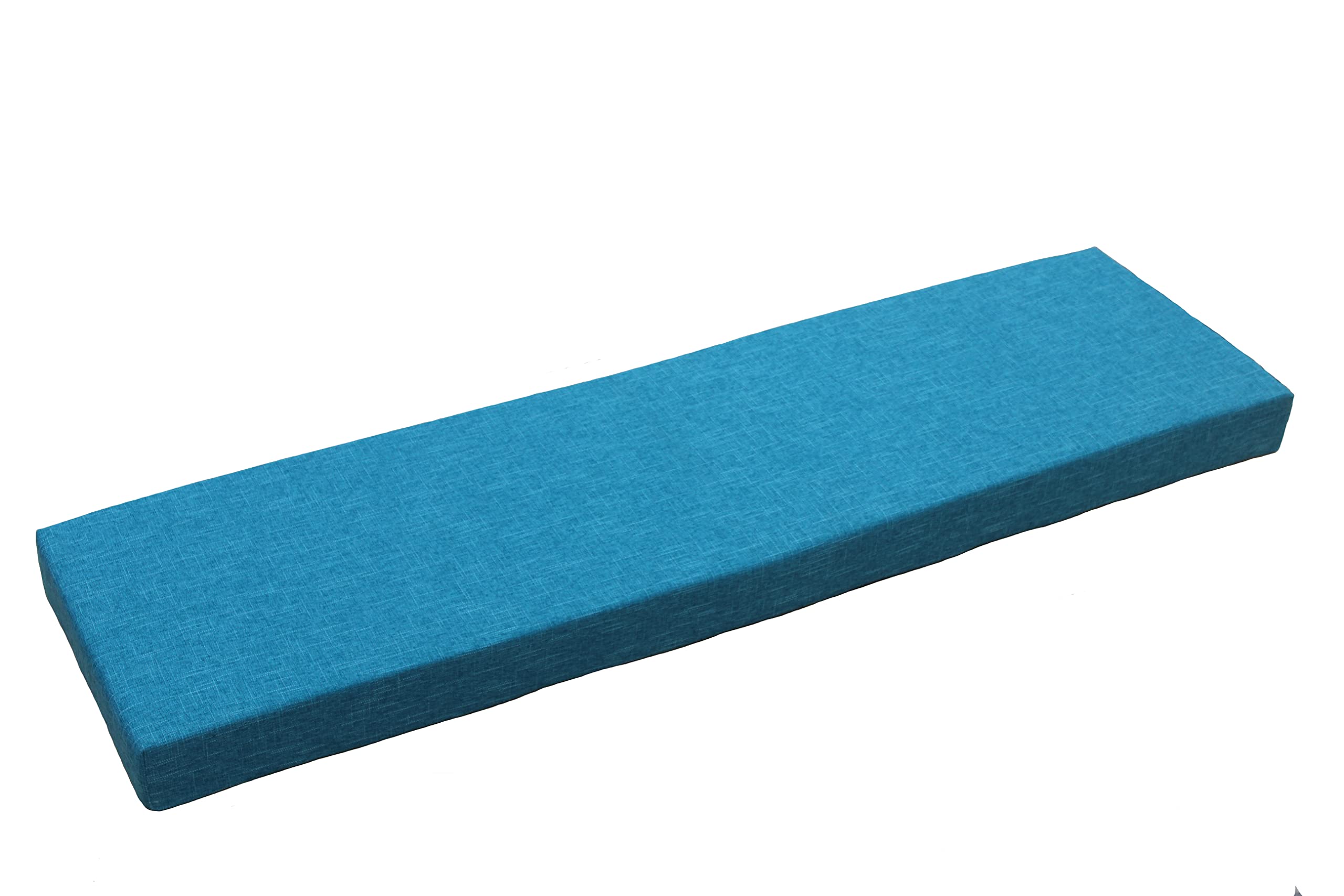 Custom Farmhouse Style Bench Cushion - Thick Upholstered Foam Seat Pad (19.7