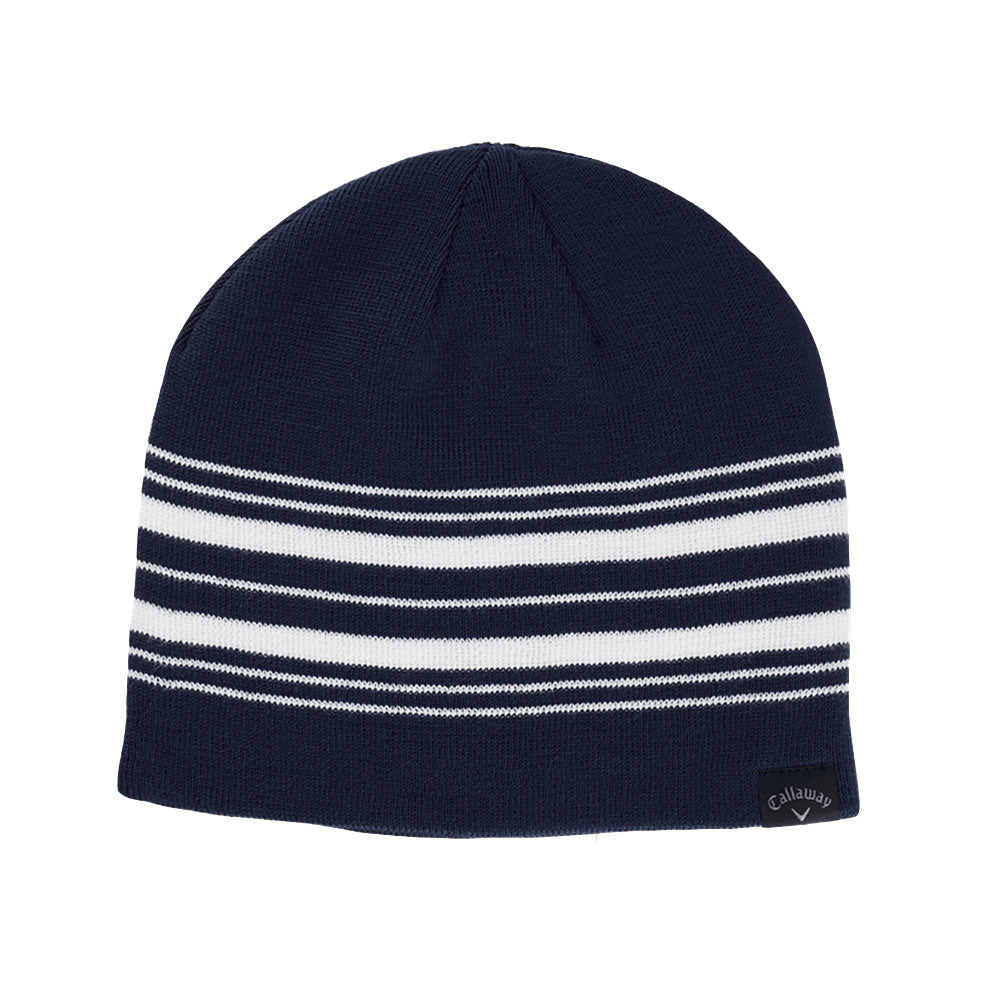 Callaway Reversible Men's Golf Beanie Hat - Winter Warm Knit Cap for Cold Weather - Perfect for Golfing, Running, Hiking & Outdoor Activities
