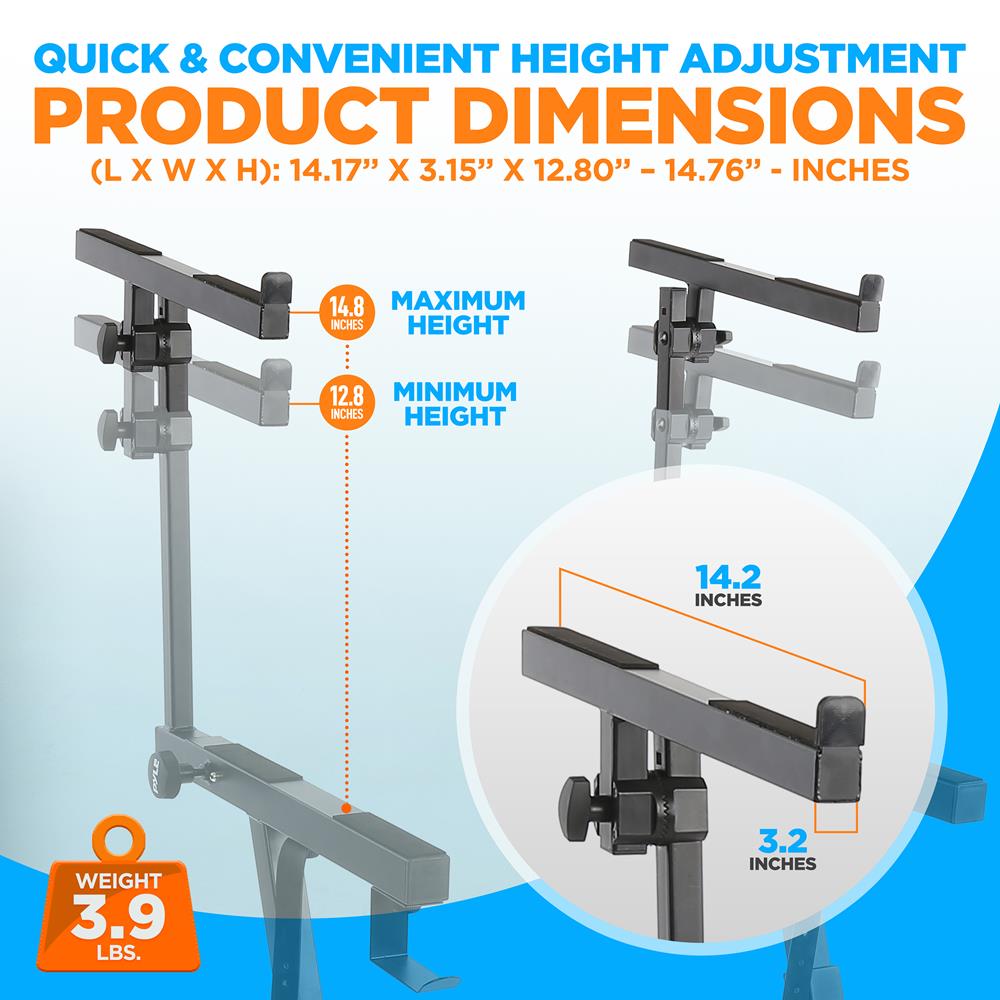 2nd Tier for Z Keyboard Stand - Expand Your Music Setup | Perfect for Home Studios, Live Performances & Music Production