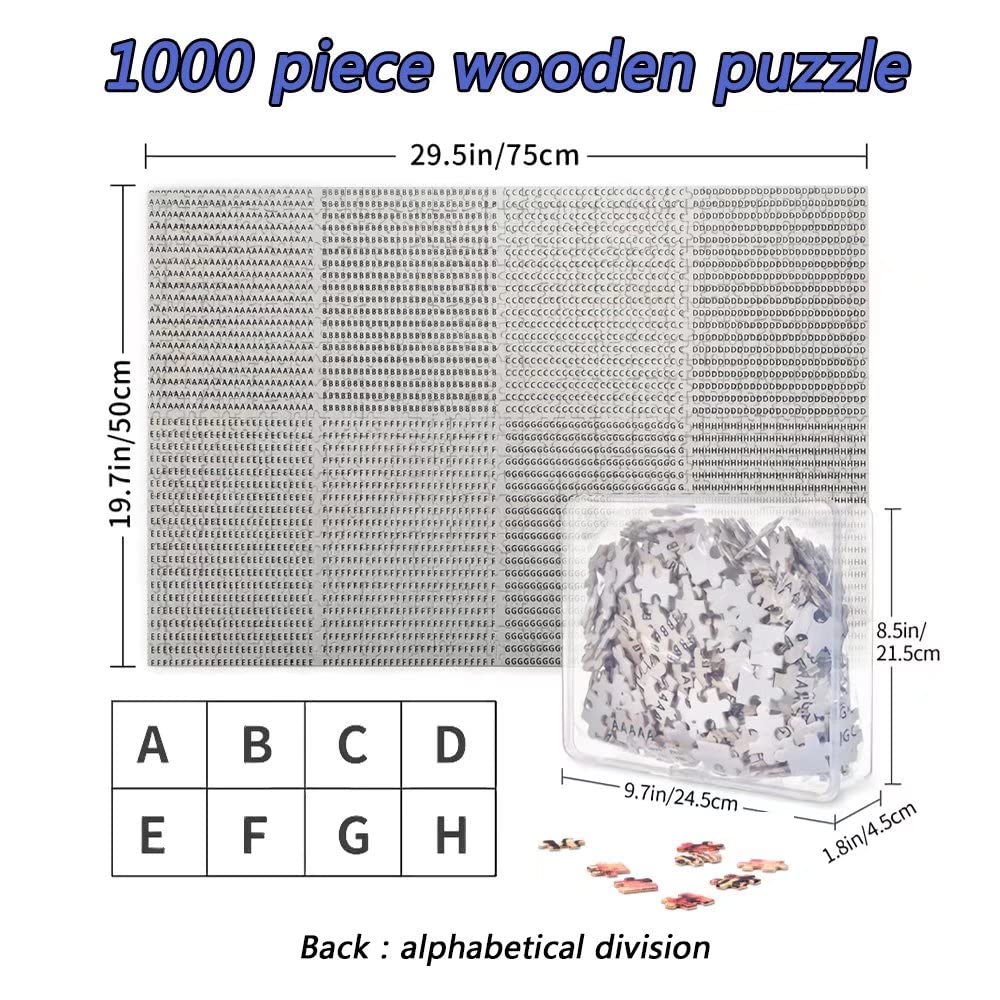 Premium 1000-Piece Wooden Jigsaw Puzzle for Adults - La Jolla Scenic Landscape - Challenging Brain Teaser & Relaxing Activity - Perfect Gift for Puzzle Lovers (Home Decor, Family Game Night, Stress Relief)