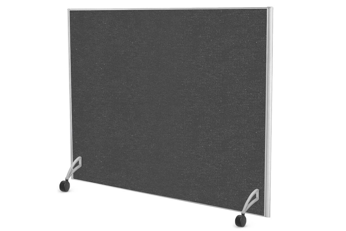 Freestanding Office Partition Screen - Fabric Panel with White Frame [1200H x 1200W] - Privacy Divider for Workspaces, Conference Rooms & Home Offices
