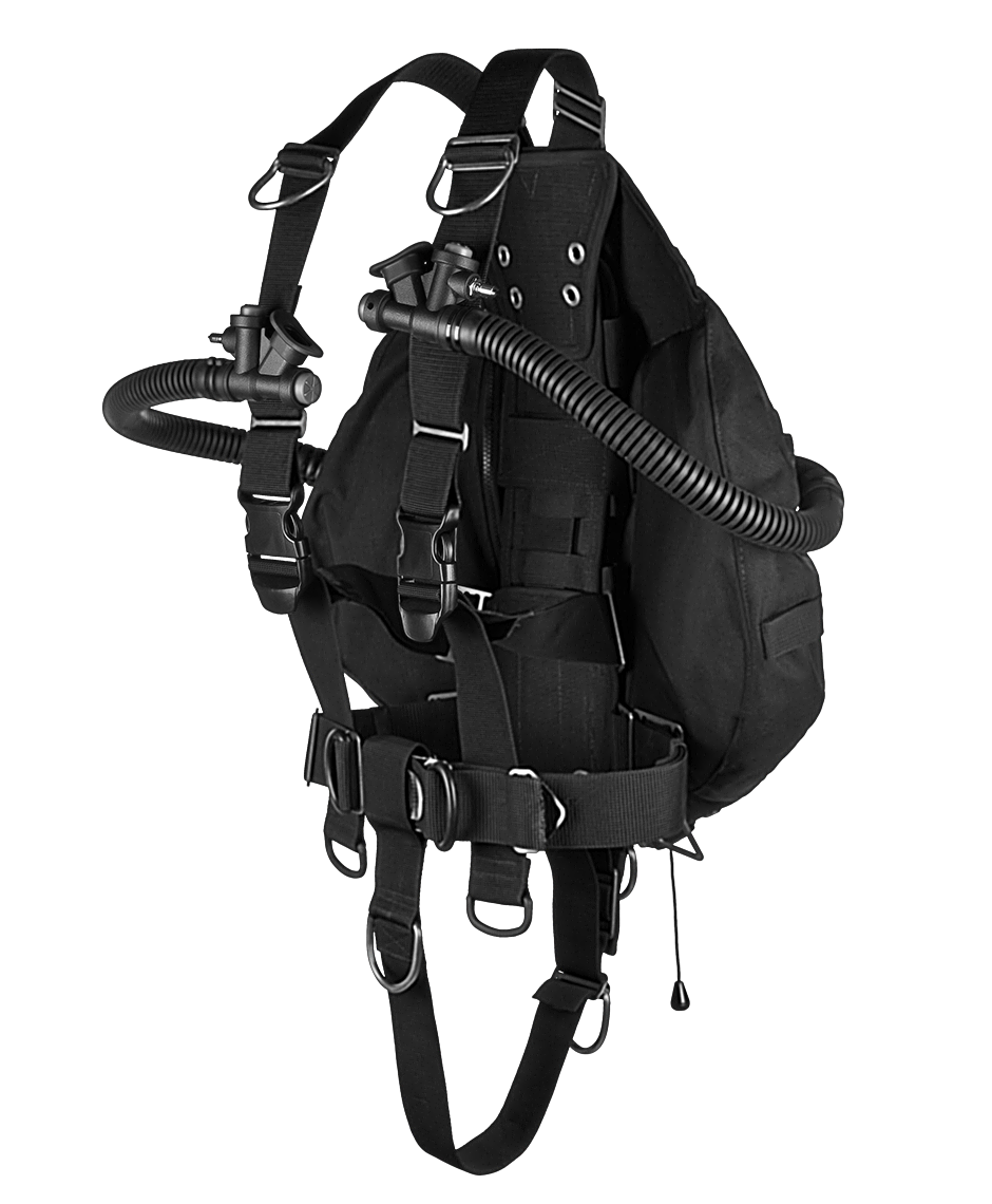 XDeep Stealth 2.0 REC Redundant Bladder System - Black | Scuba Diving BCD for Professional & Recreational Divers | Perfect for Deep Dives & Underwater Exploration