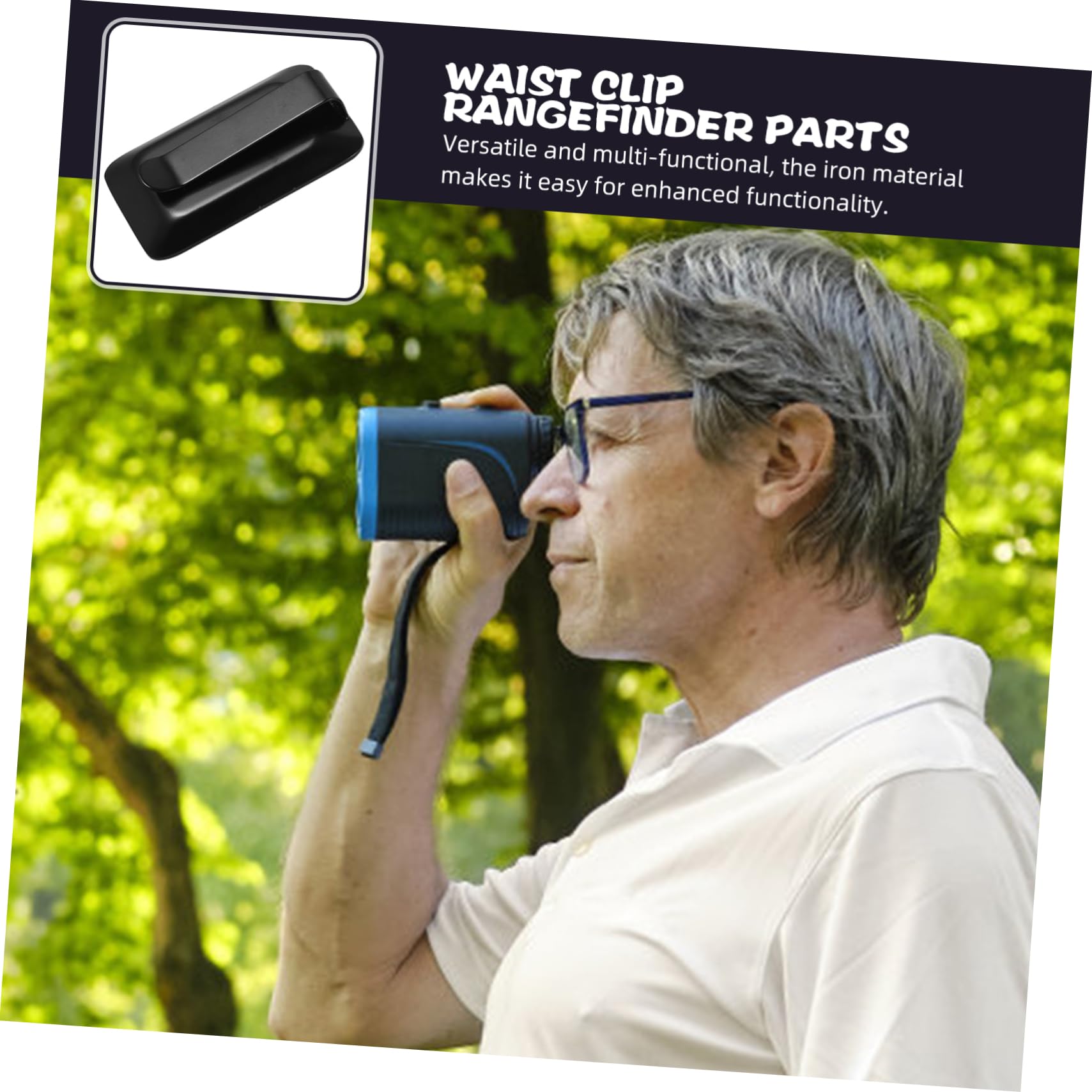 BESPORTBLE 4-Pack Golf Rangefinder Waist Clip - Durable Range Finder Accessory Holder with Secure Clamp - Perfect for Golfers & Hunting Enthusiasts