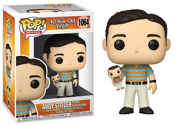 Andy Stitzer Holding Oscar Goldman Action Figure - The 40 Year Old Virgin Movie Collectible - Perfect for Film Memorabilia Collections and Comedy Fans Display
