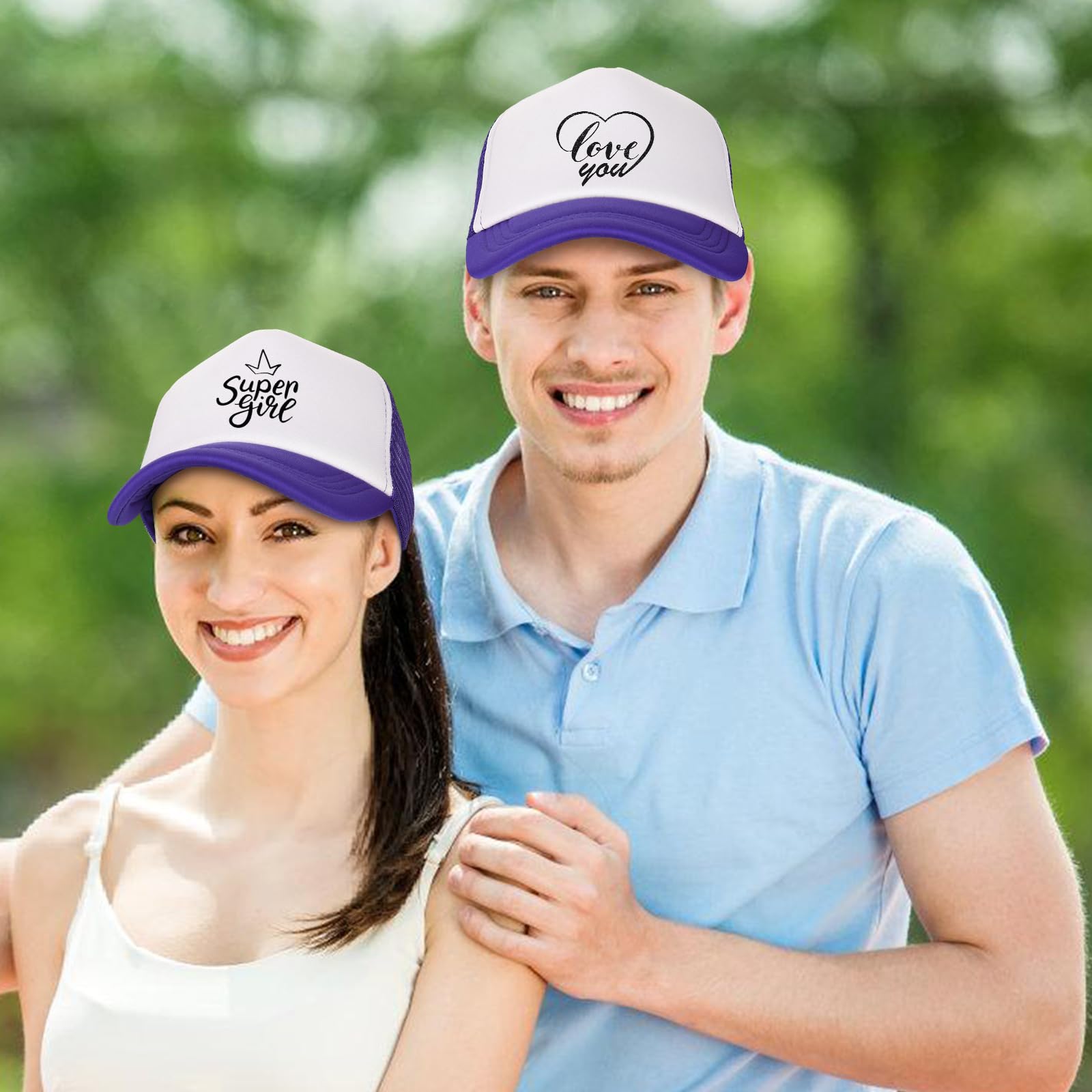 Ultrafun 10 Pack Blank Trucker Hats - Bulk Sublimation Baseball Caps for Men & Women - Adjustable Mesh Back for Comfort - Perfect for Sports, Outdoor Activities & Custom Printing