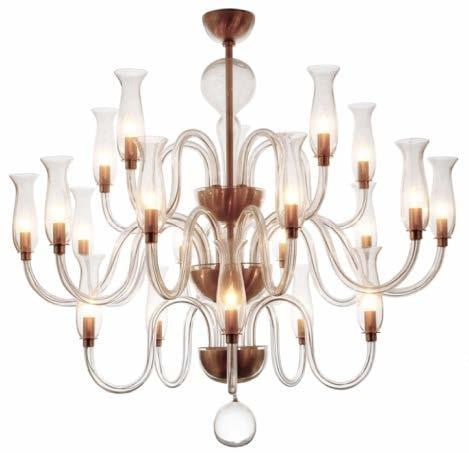 Venti Luce Crystal Chandelier - Modern Luxury Ceiling Light Fixture for Dining Room, Living Room & Bedroom Decor