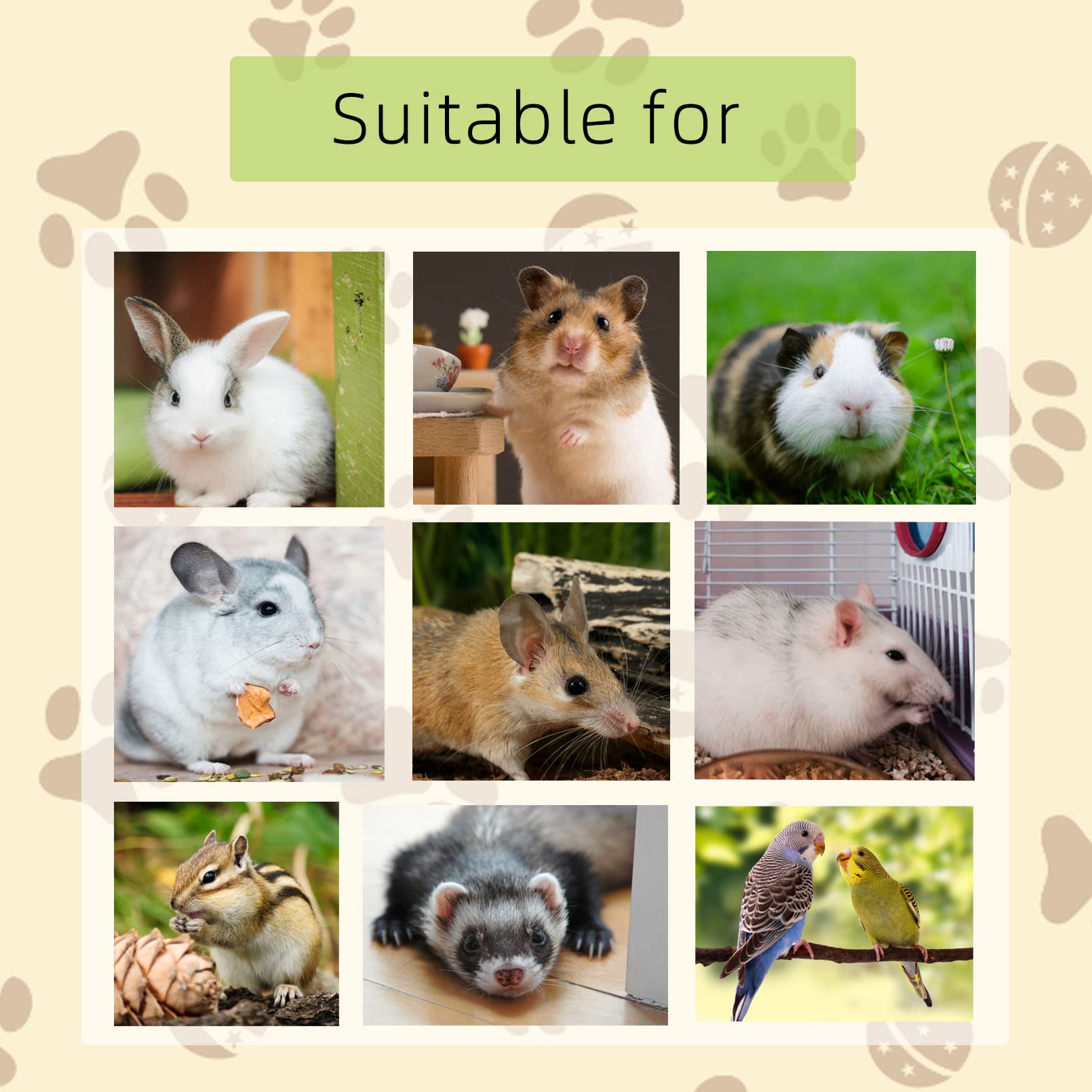 15Pcs Natural Lava Chew Blocks for Small Pets - Hamster Teeth Grinding Toys, Rabbit Chews, Chinchilla Mineral Stones with Calcium | Small Animal Cage Accessories for Bunnies, Guinea Pigs & Rats