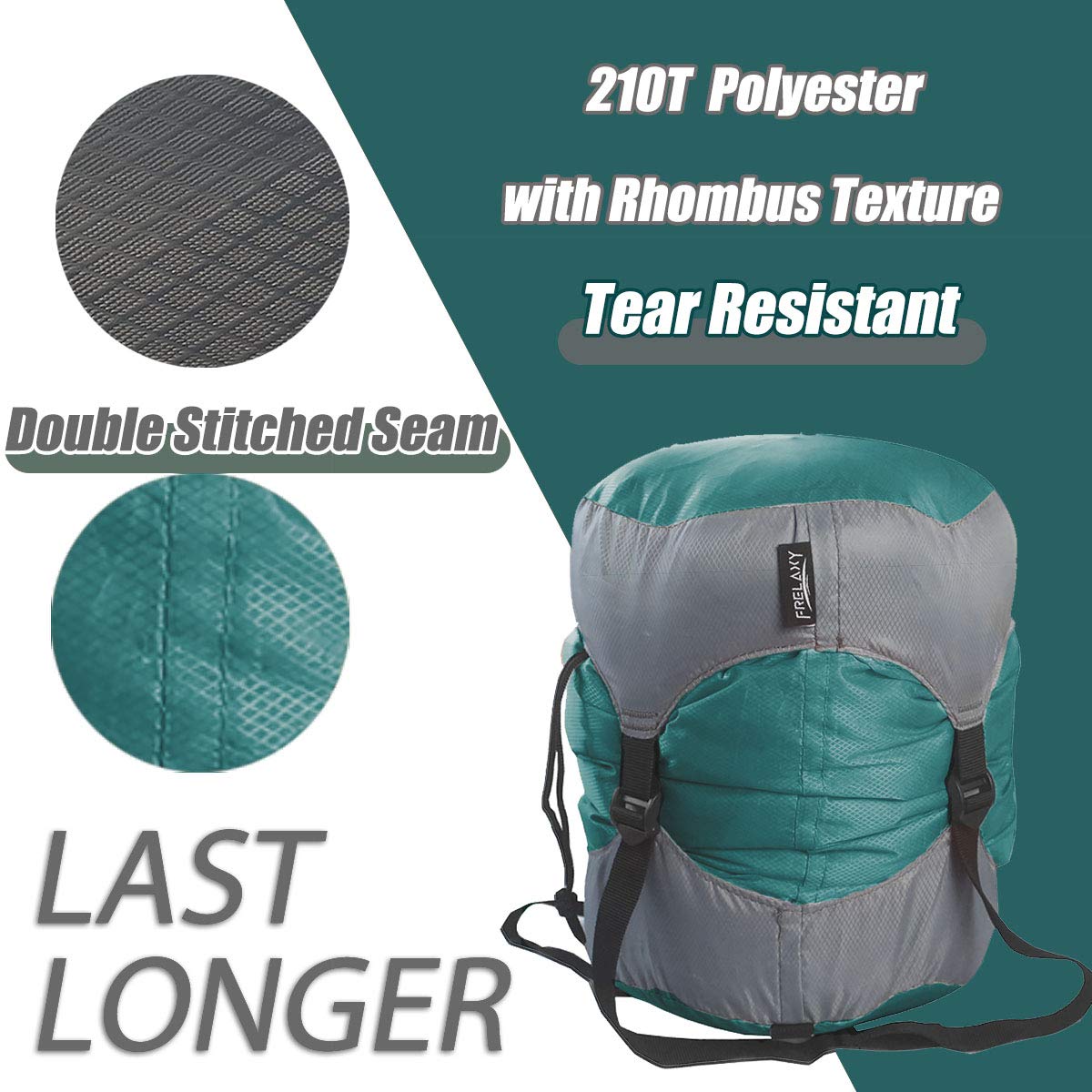 Frelaxy Ultralight Compression Sack for Sleeping Bags - 11L/18L/30L/45L/52L Waterproof Storage Bag with 40% More Space - Compact Travel Gear for Camping, Hiking, Backpacking & Outdoor Adventures