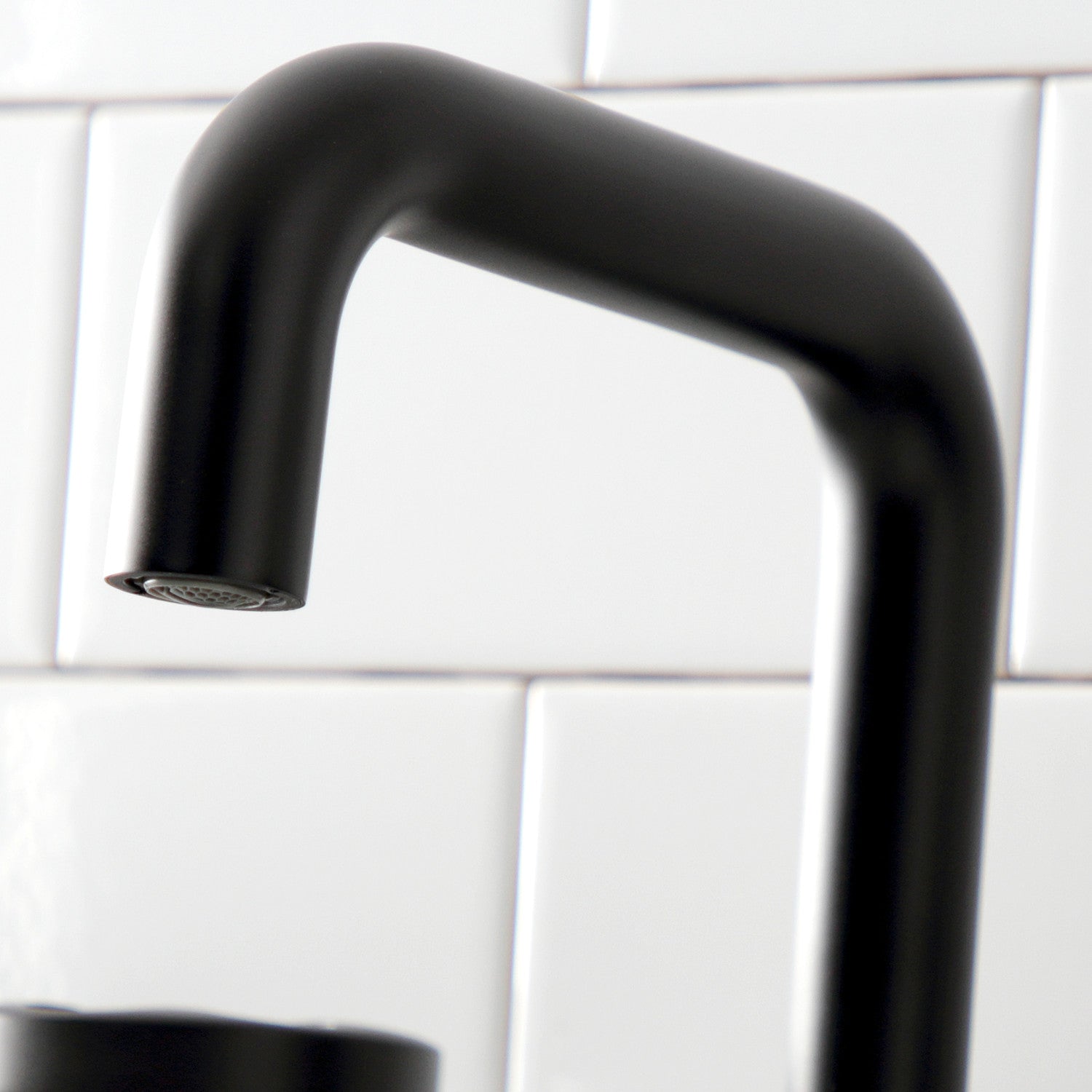 Belknap KS1410RX Matte Black Widespread Bathroom Faucet - 3 Hole Deck Mount with Push Pop-Up Drain - Perfect for Modern Bathroom Renovations and Vanity Upgrades
