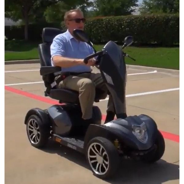 Drive Medical Cobra GT4 Heavy Duty Power Scooter - 4-Wheel Mobility Scooter for Adults, 300 lb Weight Capacity - Ideal for Outdoor & Indoor Use, Shopping, Travel & Daily Mobility Assistance