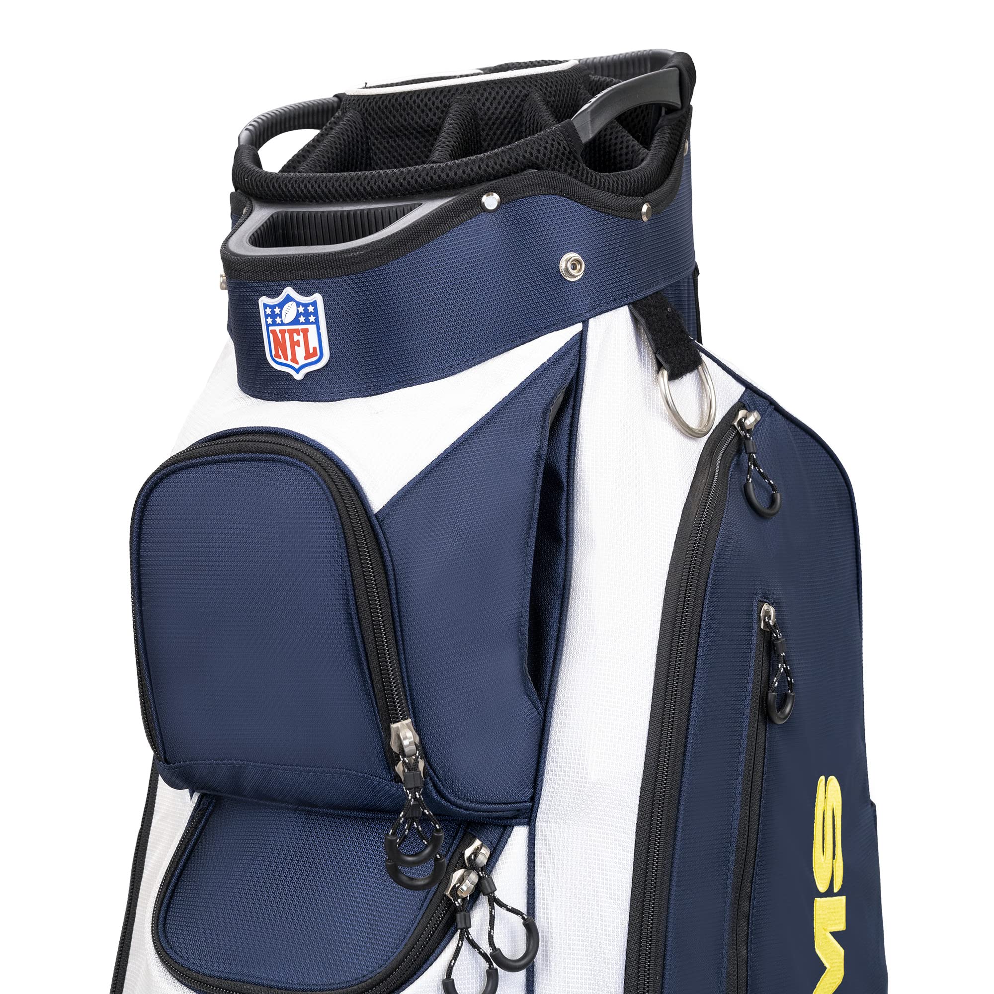 Wilson NFL Official Licensed Golf Bag - Cart & Carry Stand Bag for Men, Perfect for Golf Course & Travel Use