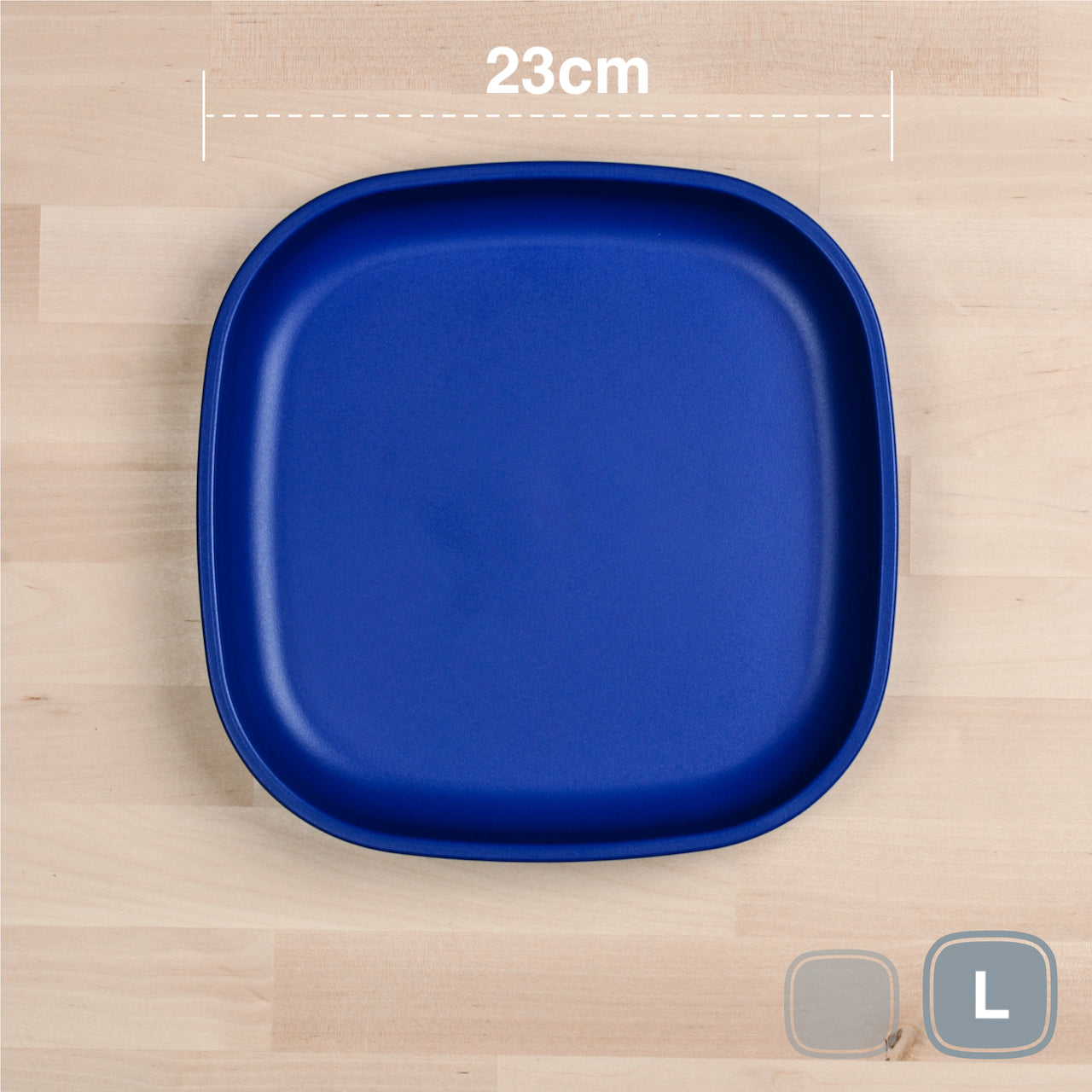 RePlay Recycled Plastic Flat Plate - Large, Durable & Eco-Friendly Dinnerware for Everyday Meals, Picnics, and Outdoor Dining