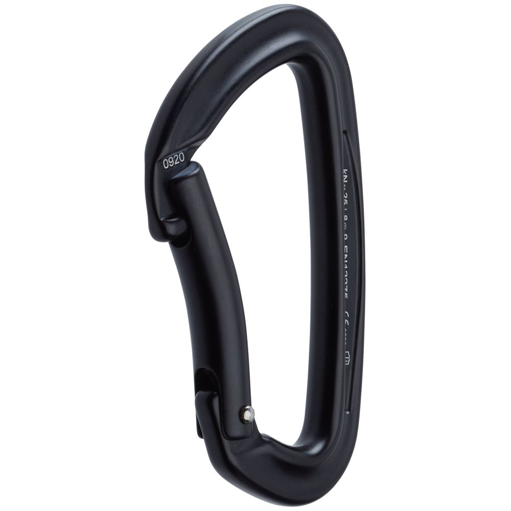 NRS Sliq Bent Gate Carabiner - Heavy Duty Climbing Carabiner for Kayaking, Rafting & Outdoor Adventures - Durable Aluminum Alloy Locking Carabiner for Safety & Gear Attachment