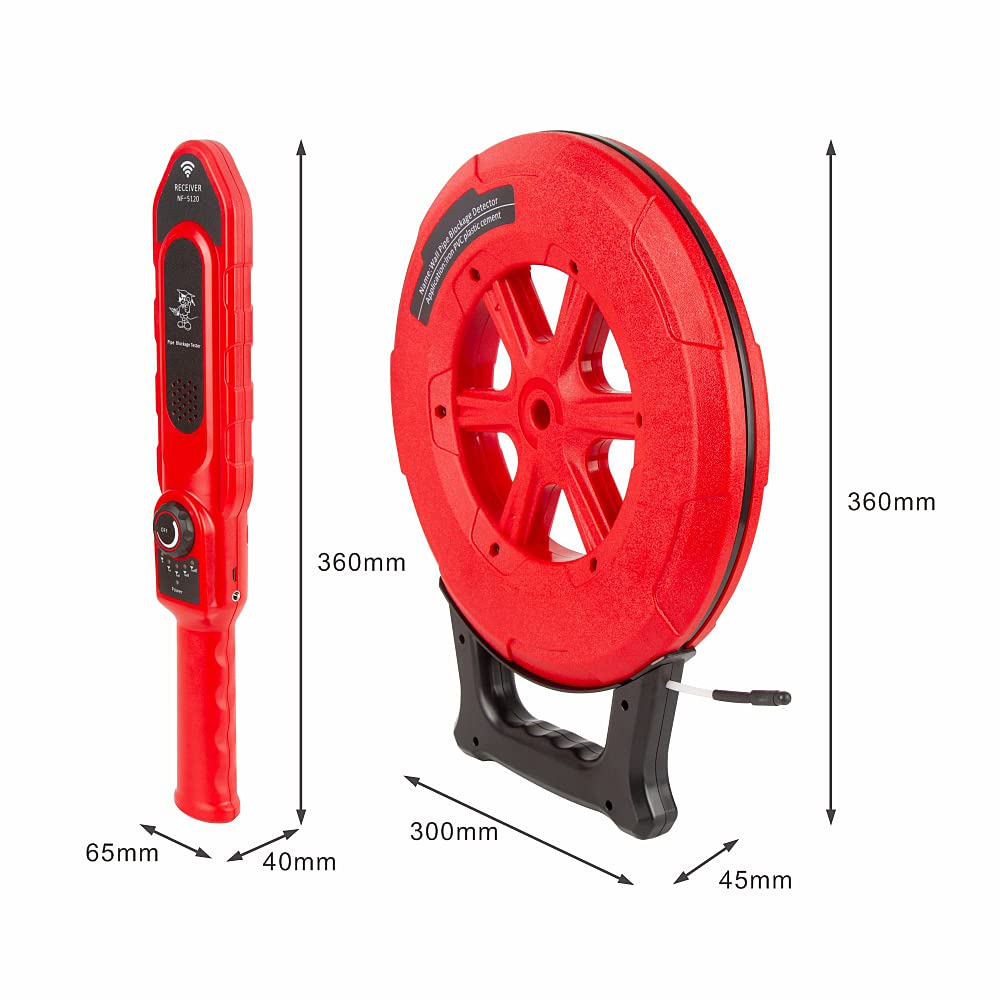**Underground Pipe Blockage Detector & Water Pipe Locator - 40M Deep Wall Scanner for Metal & PVC Pipes - Professional Plumbing Diagnostic Tool for Clog Detection (Ideal for Home, Industrial & Plumbing Repairs)**