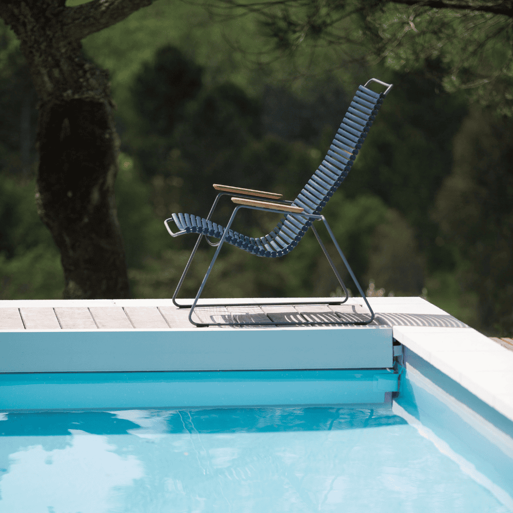 CLICK Outdoor Lounge Chair - Patio Furniture for Backyard, Poolside & Garden Relaxation - Comfortable & Durable Weather-Resistant Sunbathing Chair for Adults