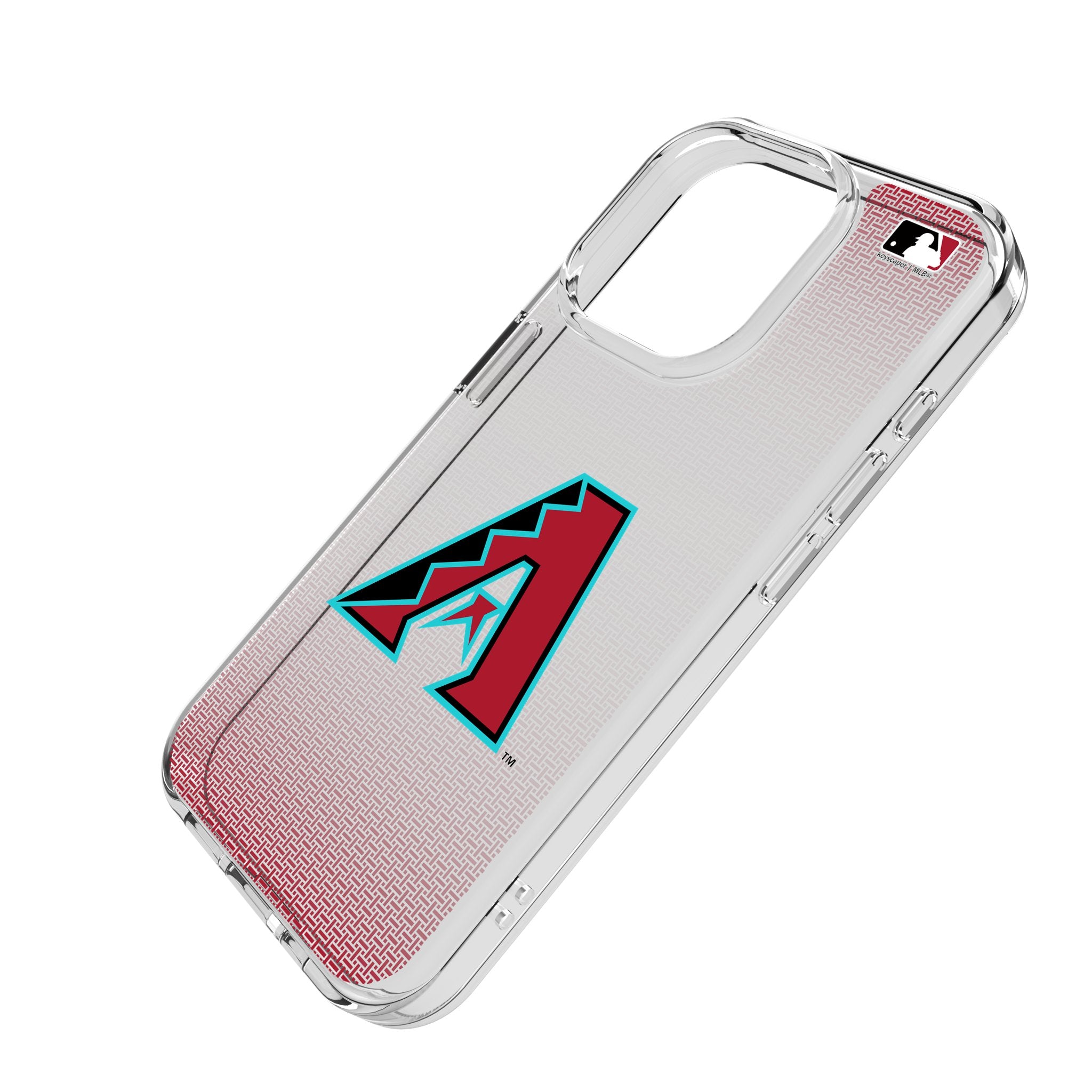 Arizona Diamondbacks Clear Linen Phone Case for iPhone 14 13 12 11 Pro Max XR - Slim Protective Cover with Team Logo - Perfect for Baseball Fans & Game Day