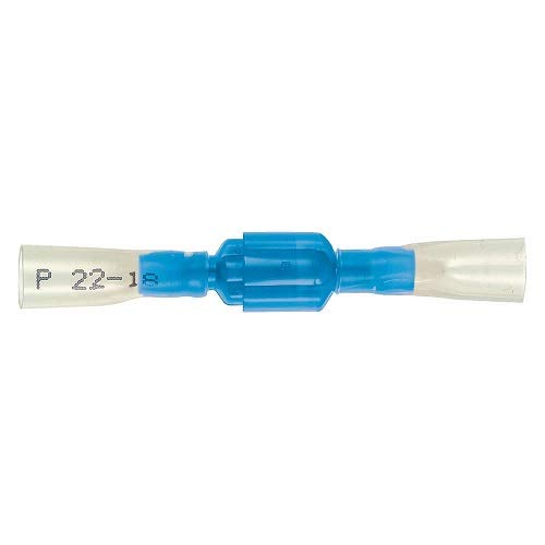 Panduit DNH14-250FIM-Q 16-14 AWG Heat Shrink Insulated Terminal Male Disconnect Connector - 25 Pack for Electrical Wiring, Automotive & Industrial Applications