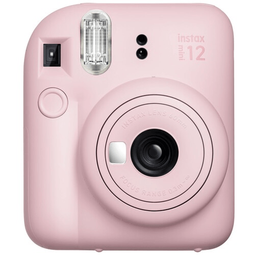 FUJIFILM INSTAX MINI 12 Instant Film Camera - Blossom Pink | Portable Instant Camera for Travel, Parties, Weddings & Everyday Memories