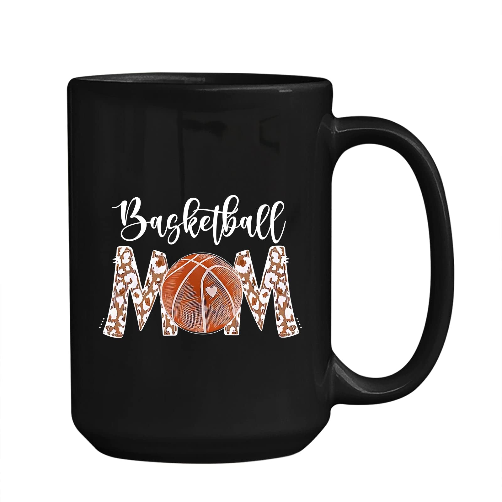 Funny Basketball Mom Coffee Mug - 11oz & 15oz Ceramic Cup for Women, Girls & Basketball Fans | Customizable Basketball Player Gift | Perfect for Game Days, Practice & Team Gifts